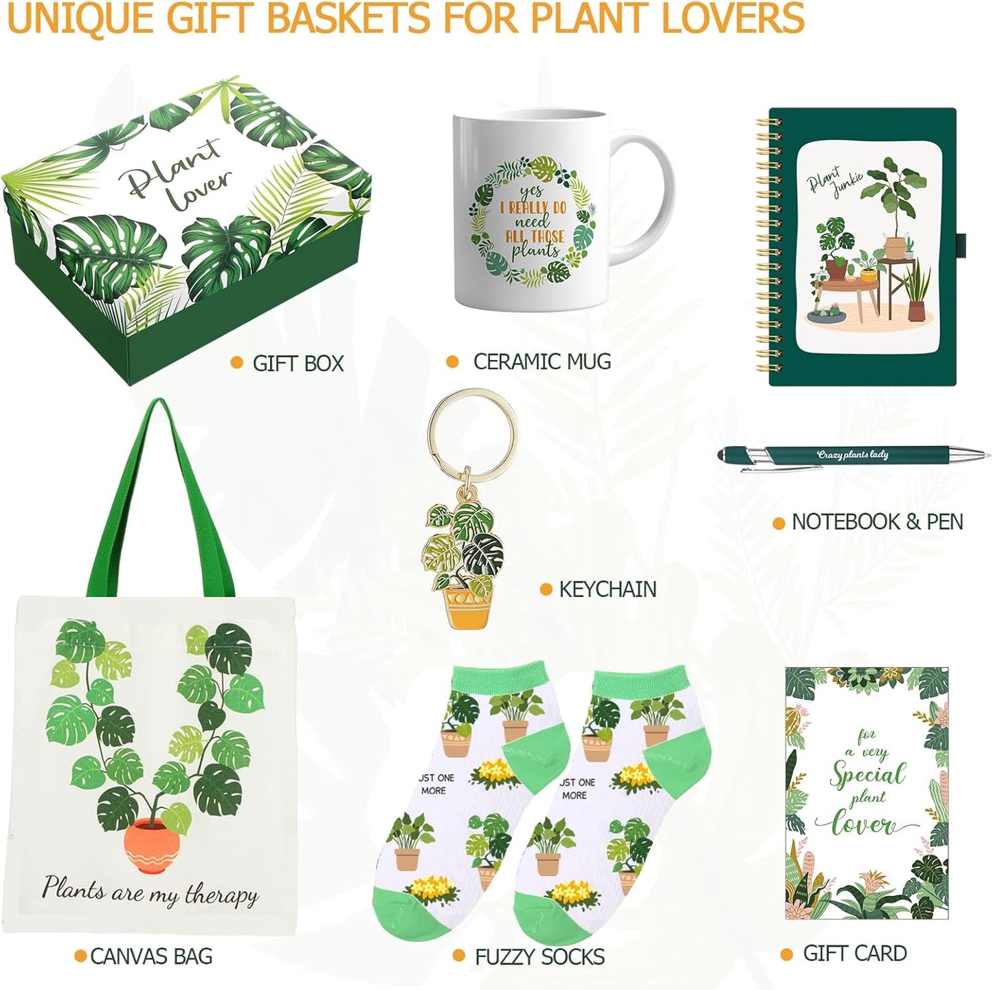 Pickmesh 8 Pcs Christmas Plant Lover Gifts for Women Gardener, Funny P