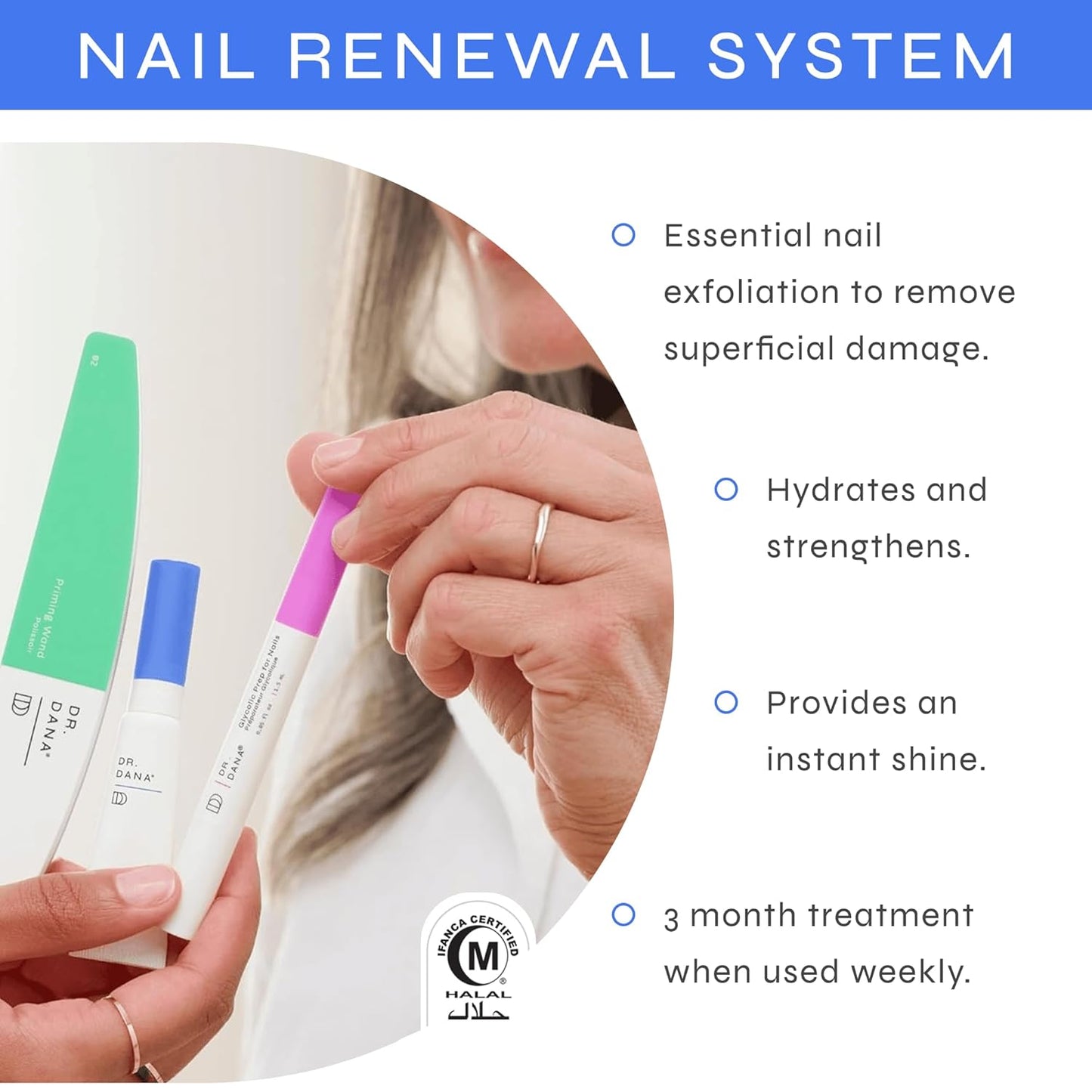 Dr. Dana Nail Repair Kit for Damaged Nails – Strengthening & Exfoliati