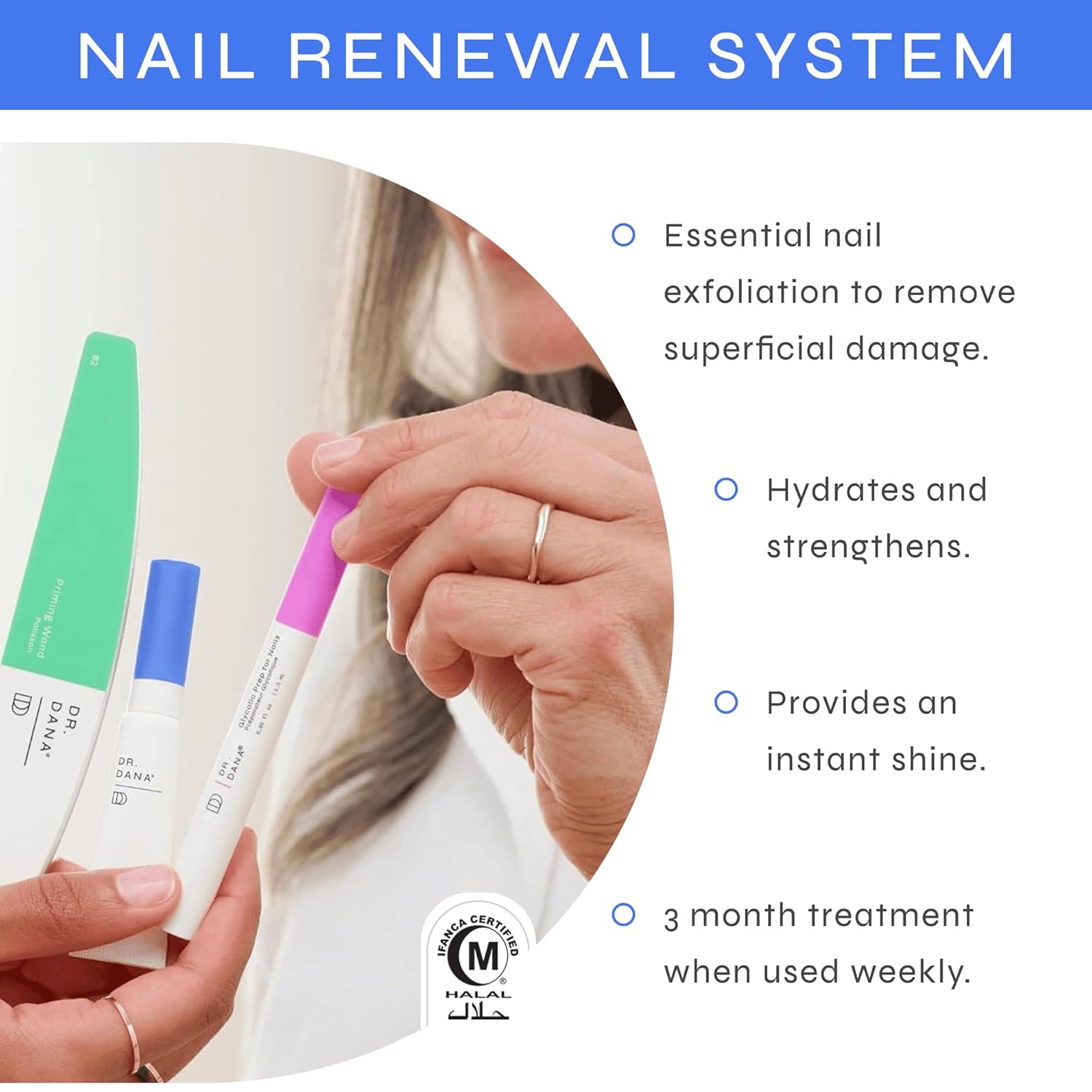 Dr. Dana Nail Repair Kit for Damaged Nails – Strengthening & Exfoliati