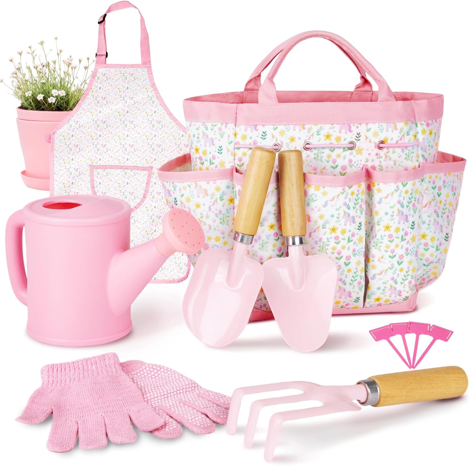 Kids Gardening Set, Gardening Tools Kit for Kids and Toddler, Includes