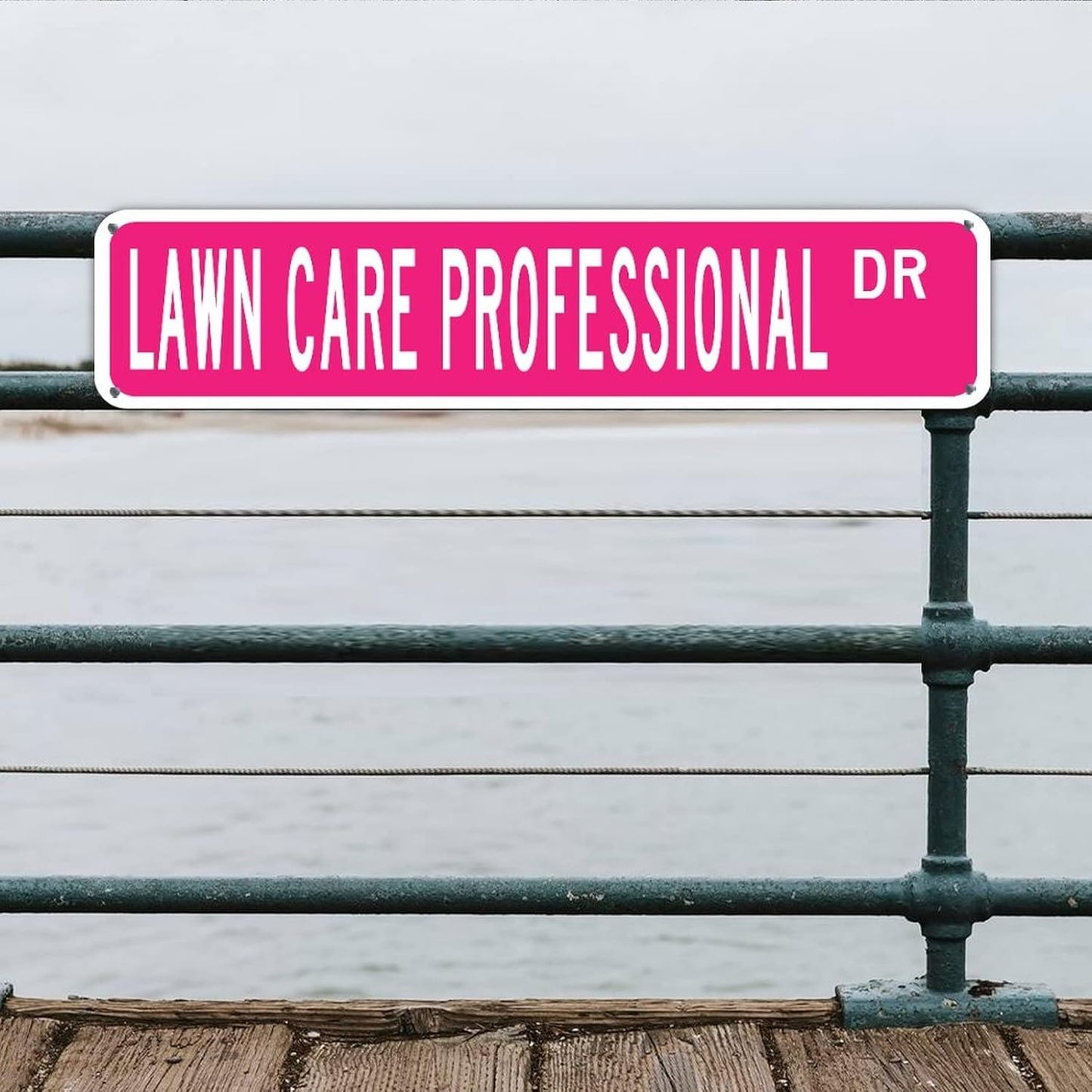 Lawn Care Professional Metal Sign Lawn Care Professional Metal Wall Art Animal Street Sign Farmhouse Sign Lawn Care Professional Gift 4" X 18"