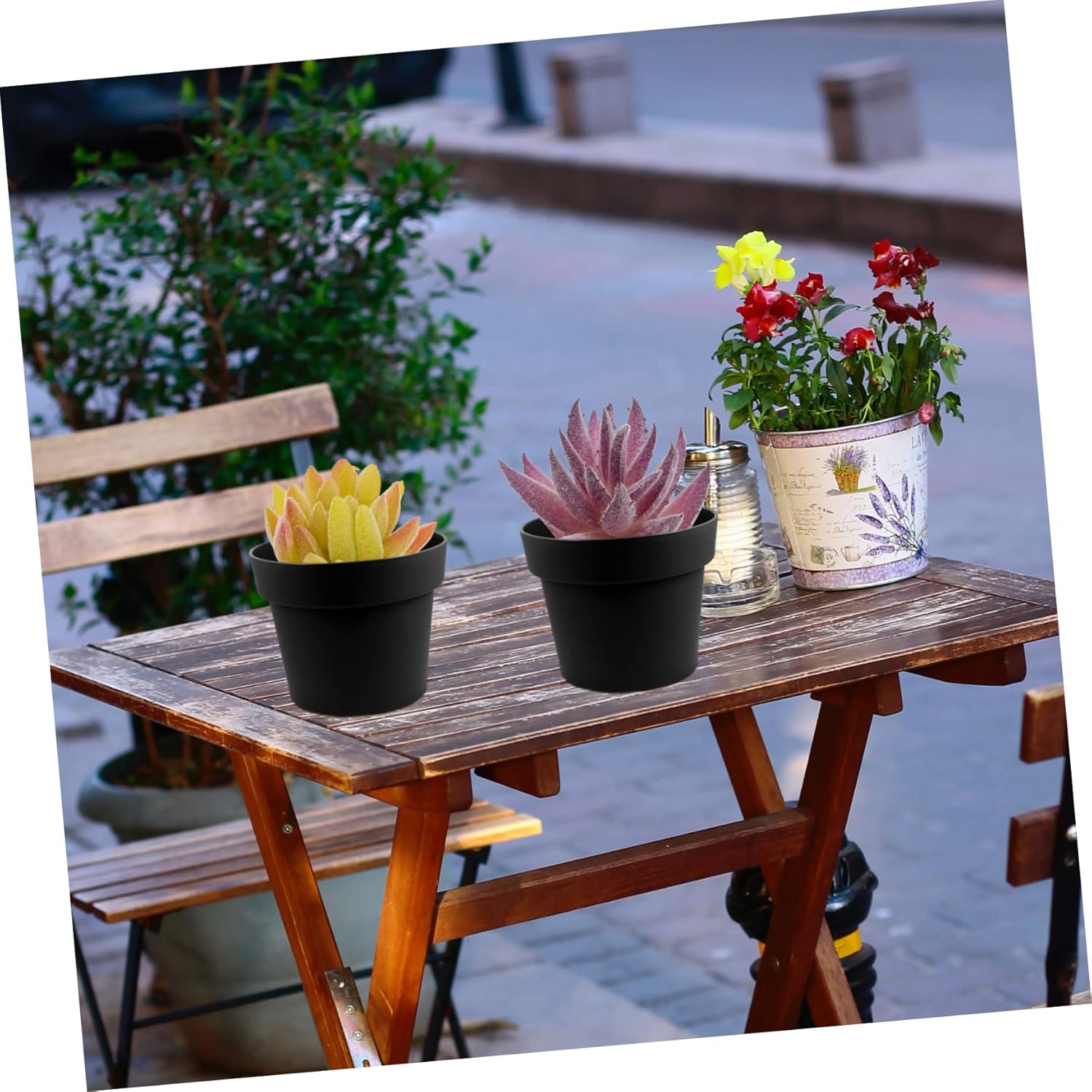 BESTOYARD 18pcs Simulated Succulents Miniature Succulent Planters Plas