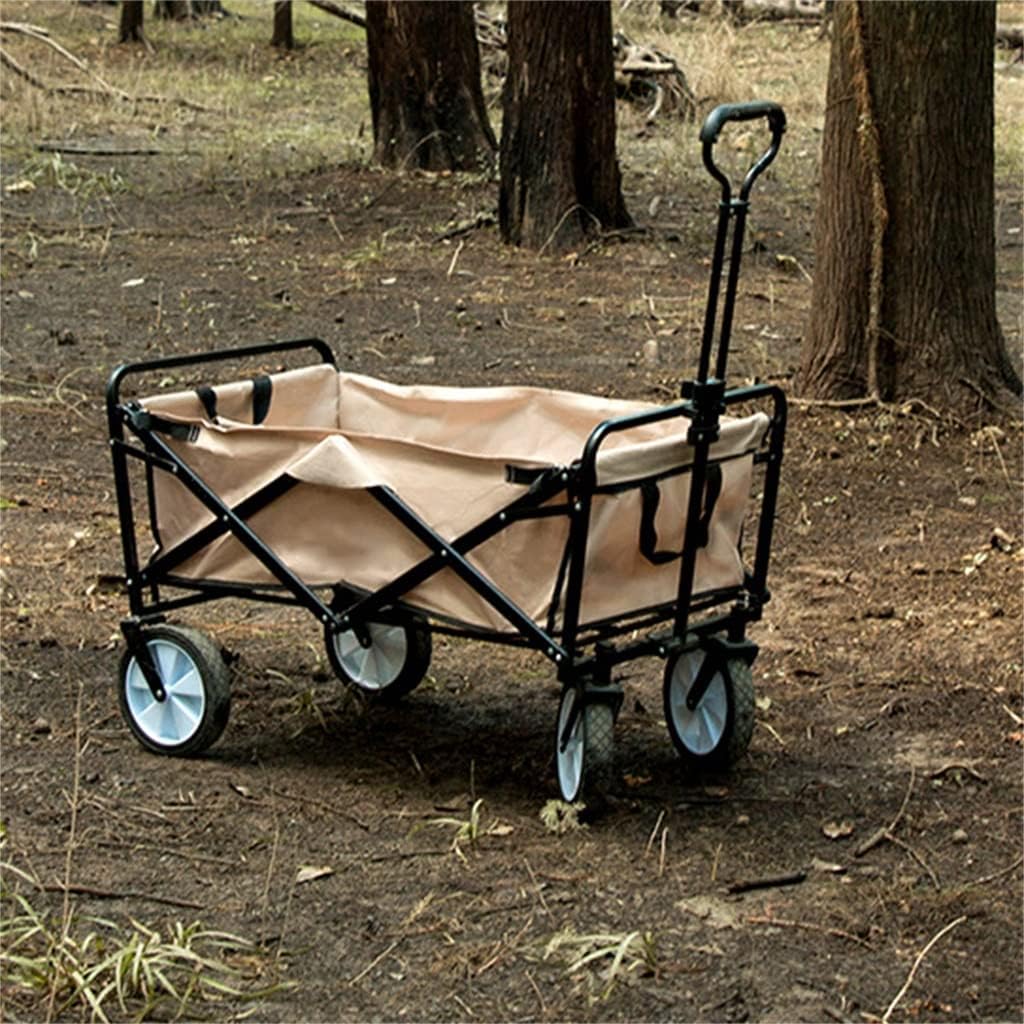 JSEIAJB 150KG Maximum Load Portable Folding Outdoor Trolley Camping Eq