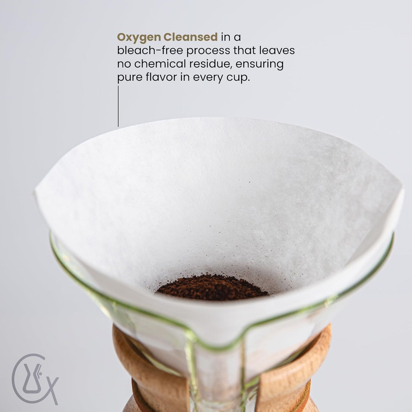 Chemex Bonded Filter - Square - 100 ct - Exclusive Packaging