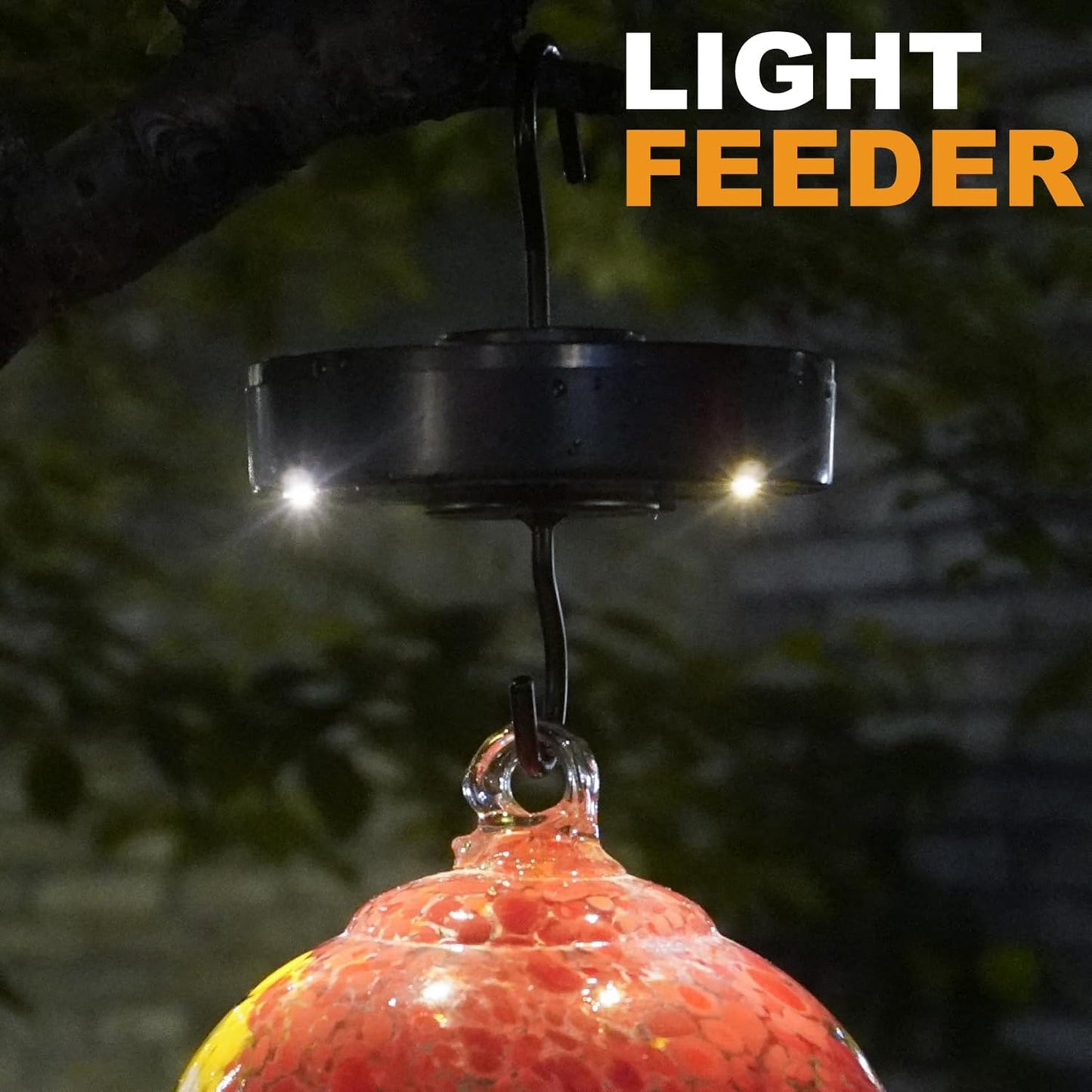 Ant Moat with Solar Lights for Hummingbird Feeders, Hanging Ant Guard,