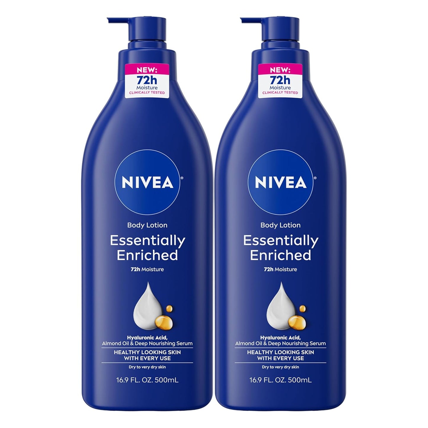 NIVEA Essentially Enriched Body Lotion for Very Dry Skin with Hyaluron