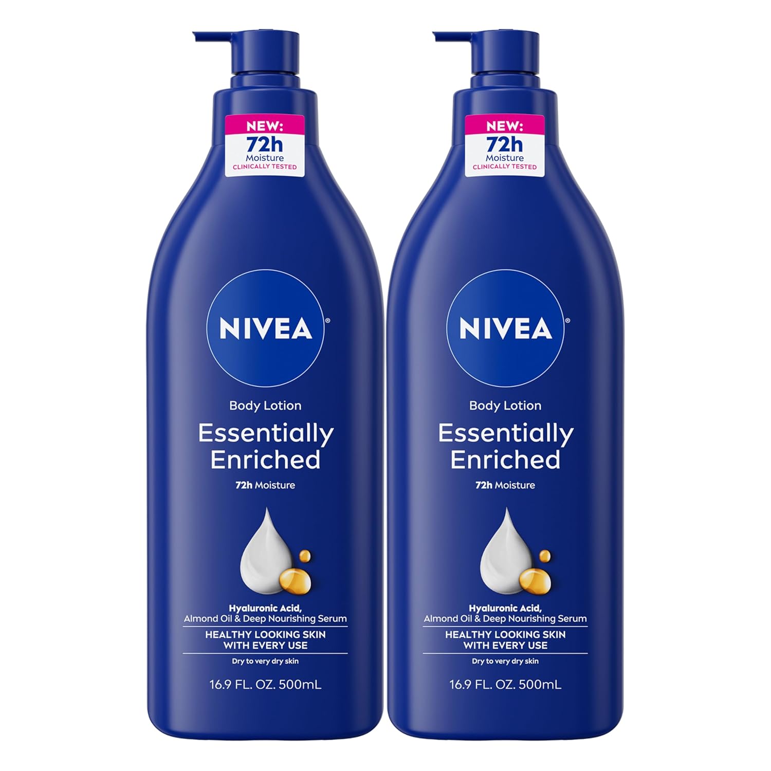 NIVEA Essentially Enriched Body Lotion for Very Dry Skin with Hyaluron