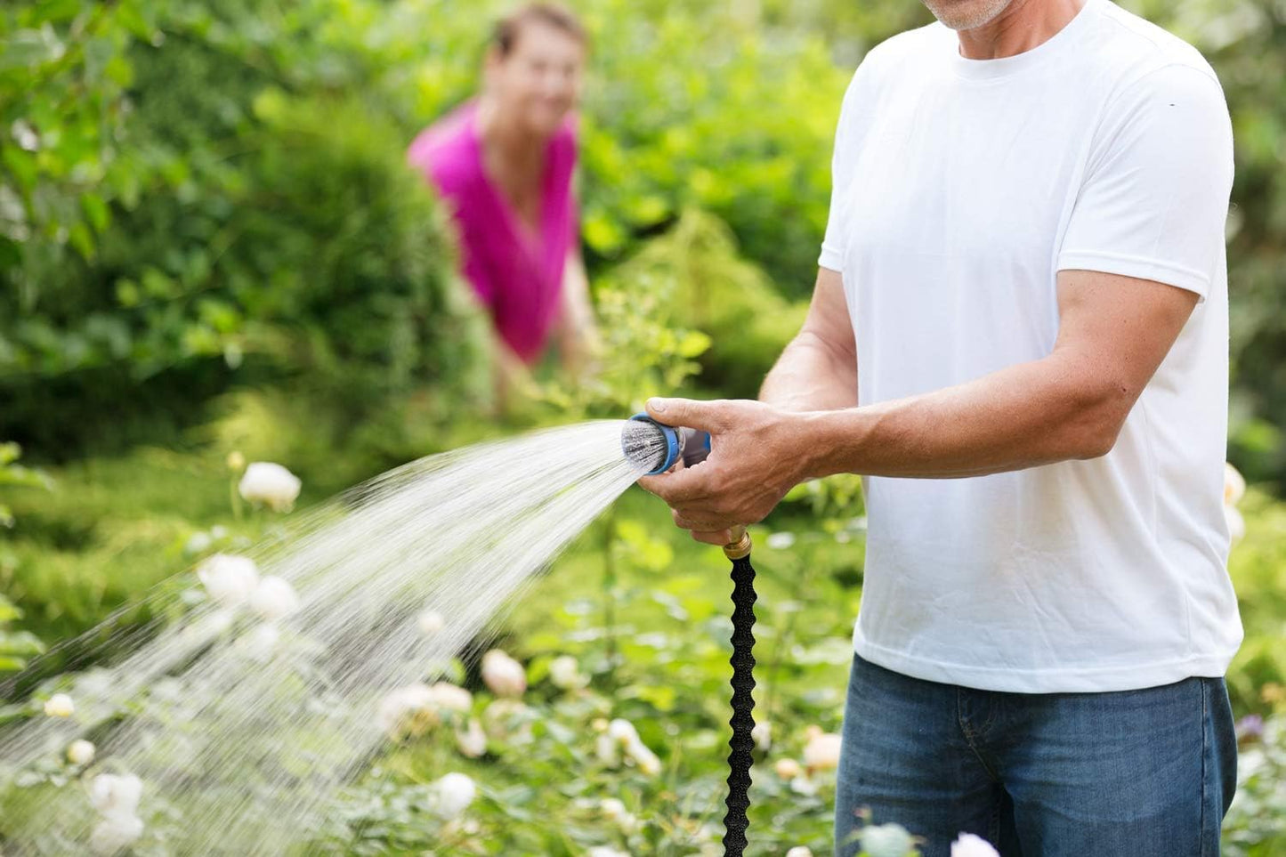 INNAV8 Garden Hose Nozzle Heavy Duty - Features 10 Spray Patterns, THU