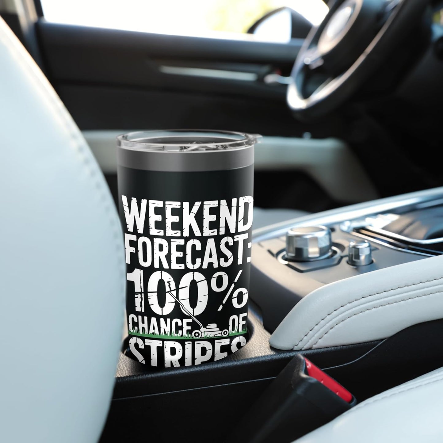 Lawn Striper Weekend Lawn Care Mowing Lawn Mover Stainless Steel Insulated Tumbler