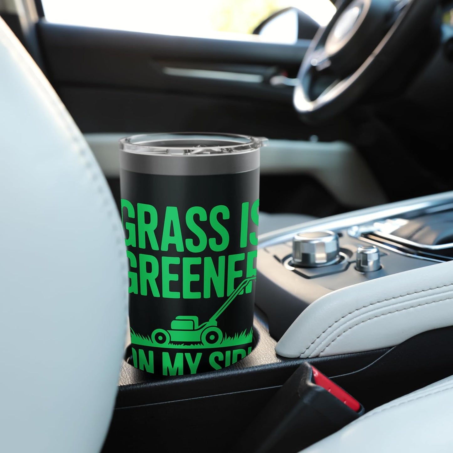 Lawn Mover Garden Grass Lawn Care Mowing Landscaping Stainless Steel Insulated Tumbler