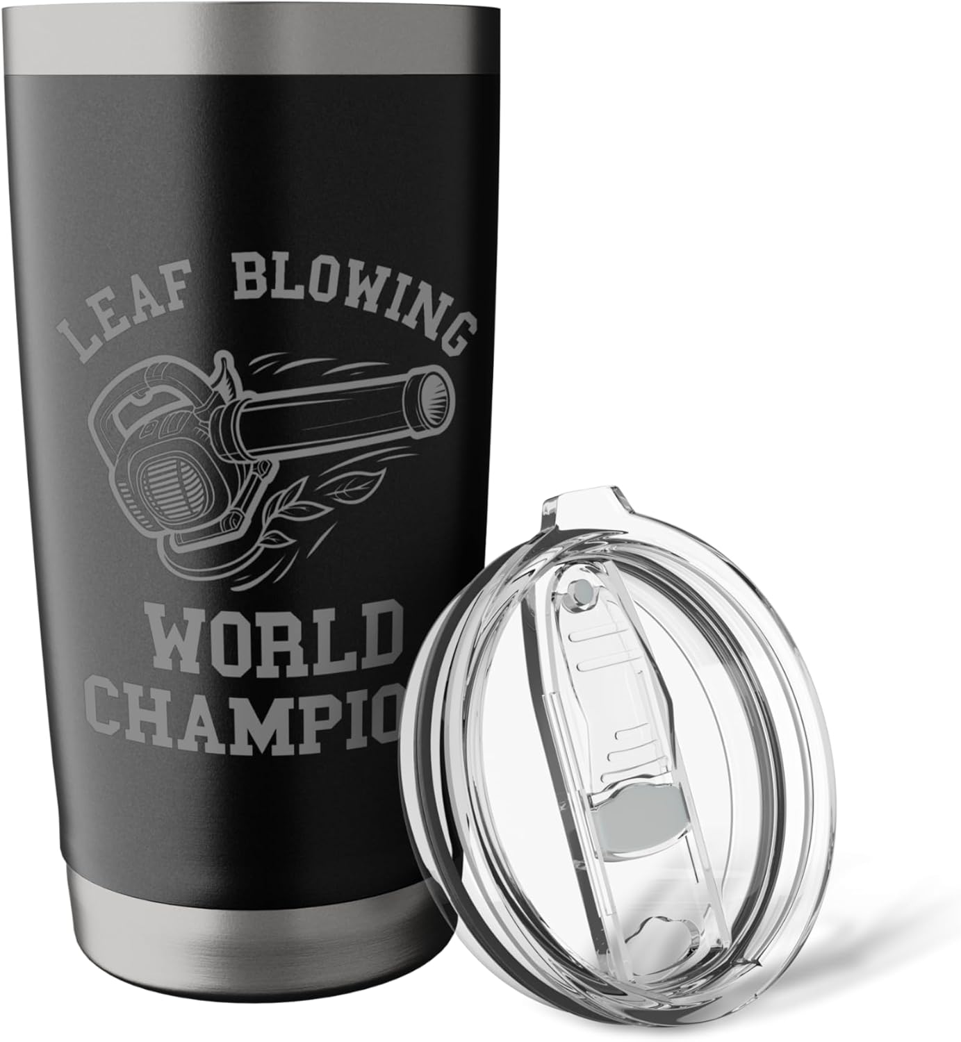 Leaf Blower Mens Funny Lawn Care Worlds Dad Yard Leaves Work Stainless Steel Insulated Tumbler