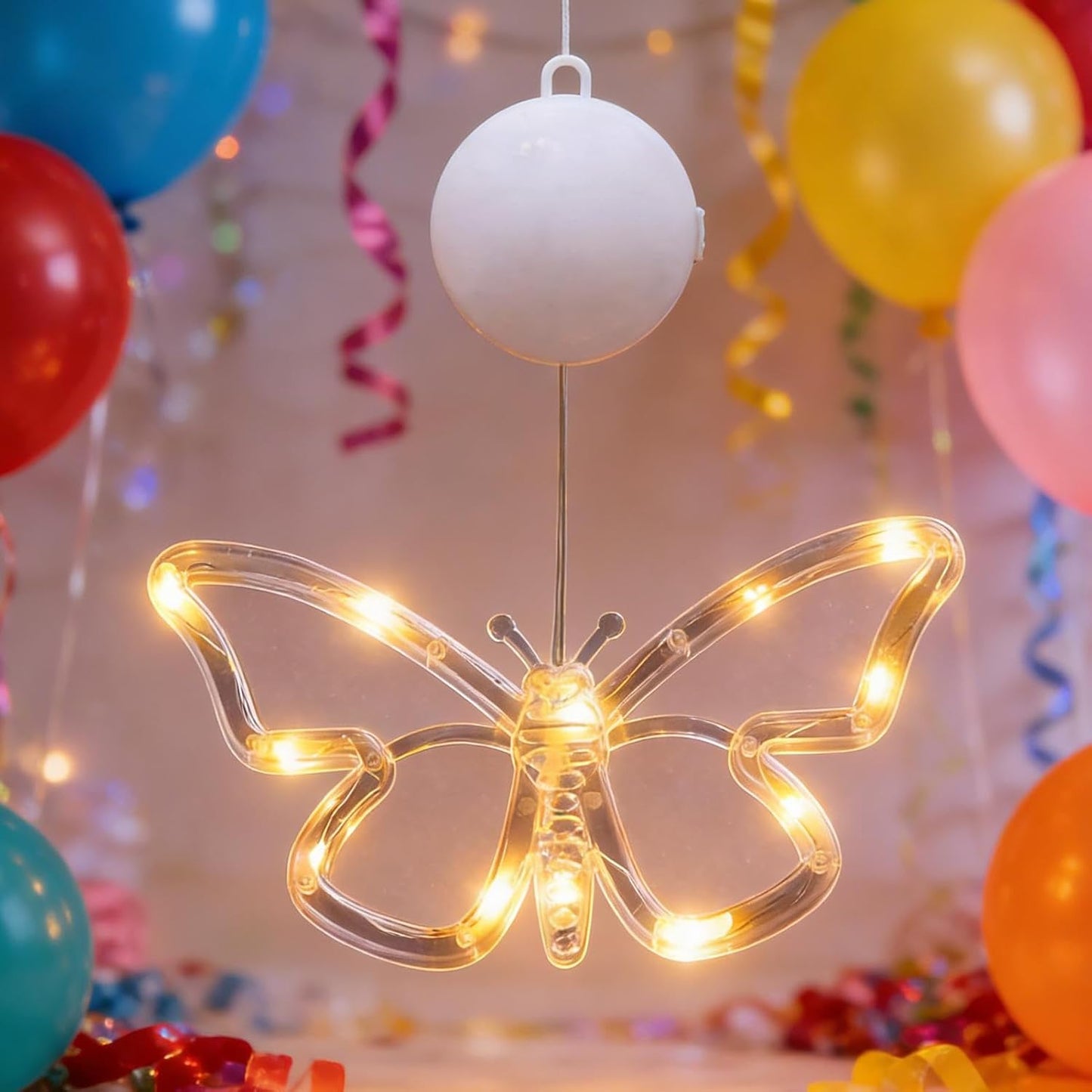 Battery Operated Butterfly Lights - LED Lighting Decoration, Outdoor Sign with Solar Option, String Lights with Colorful Butterflies, Garden Decoration Set, LED Light for Lawn Bedroom