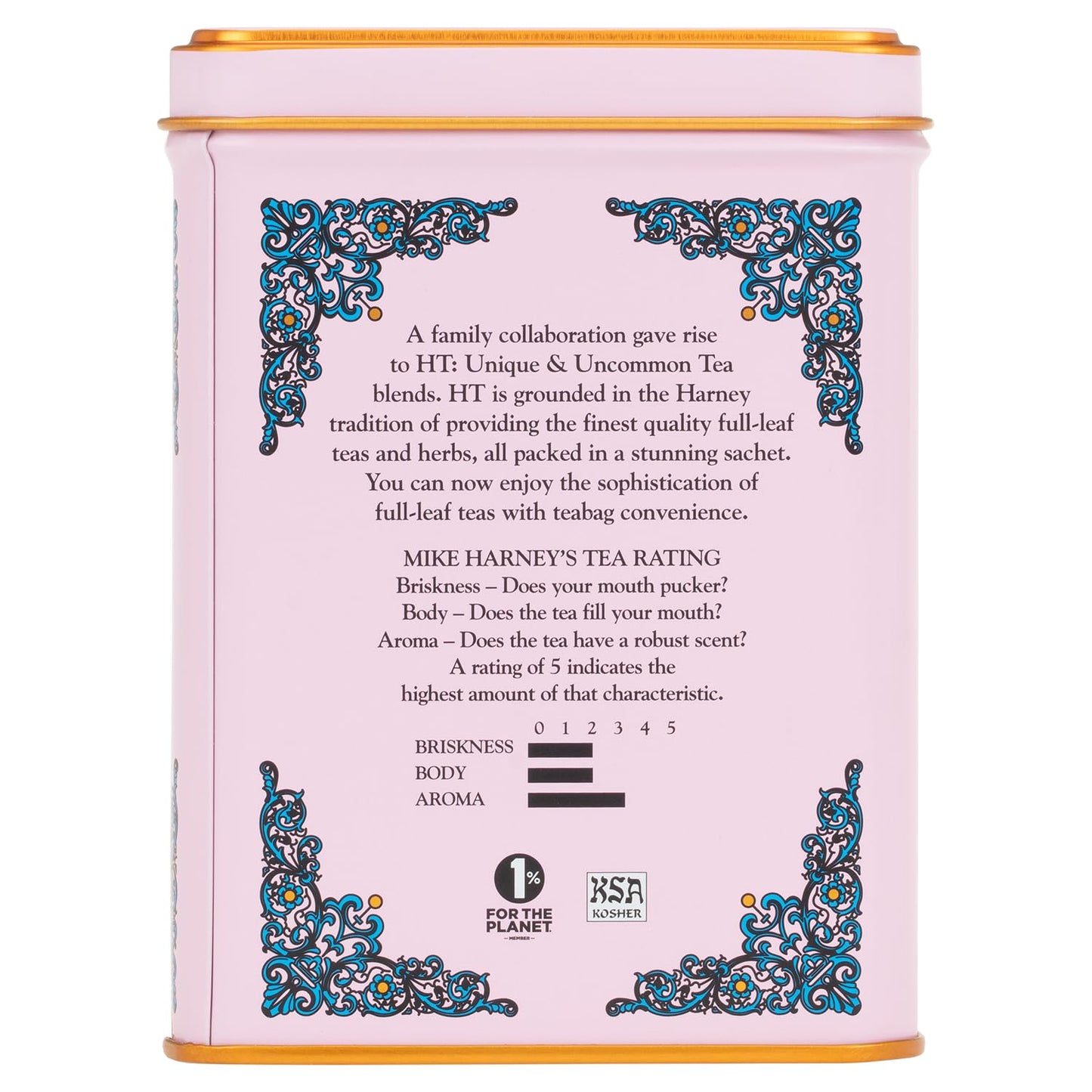 Harney & Sons Caffeinated Blossom Green Tea Tin Sachets Pink 31629, Cherry, 20 Count (Pack of 1)