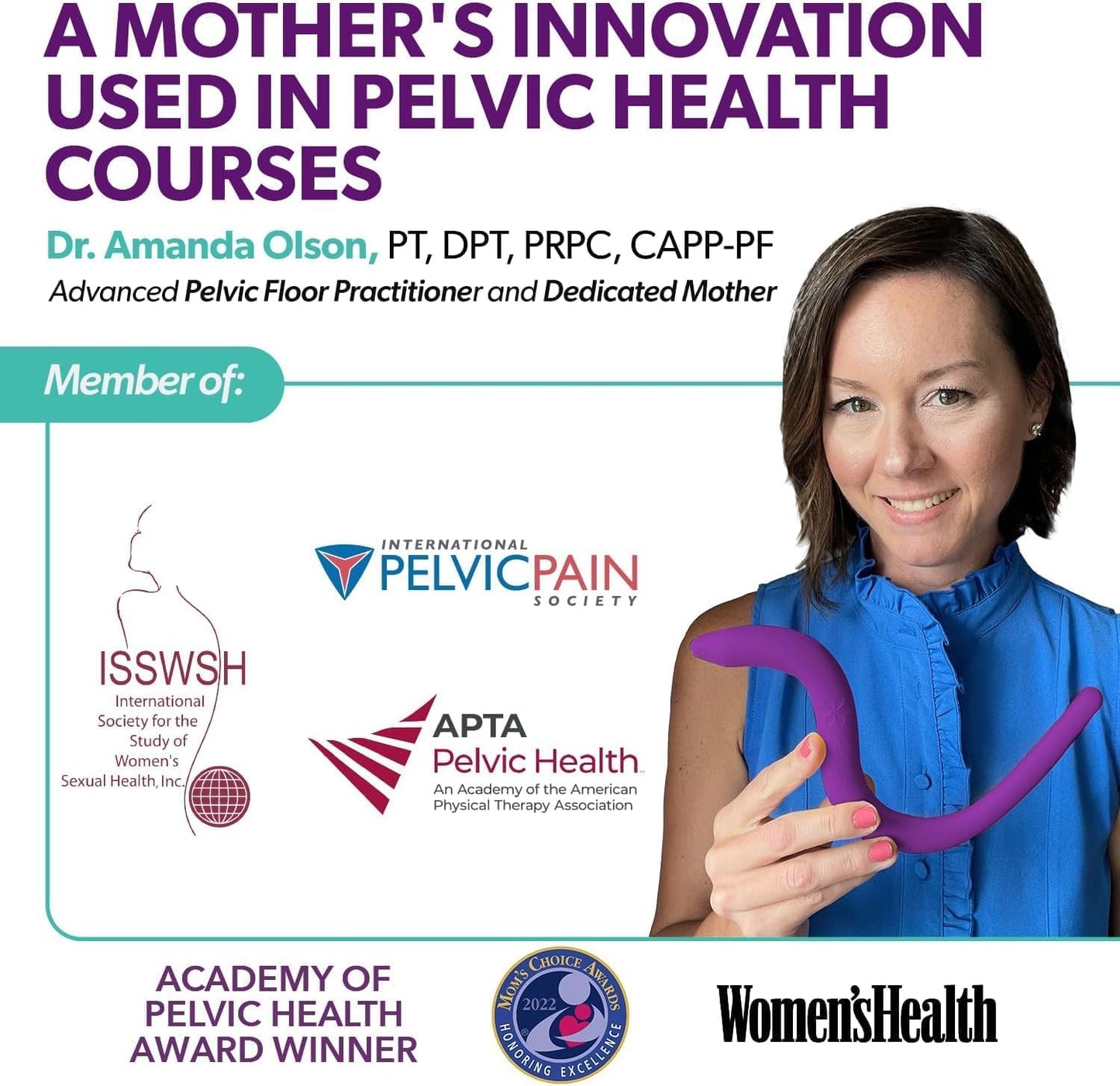 Intimate Rose Pelvic Wand, Pelvic Floor Muscle Trigger Point Massager,