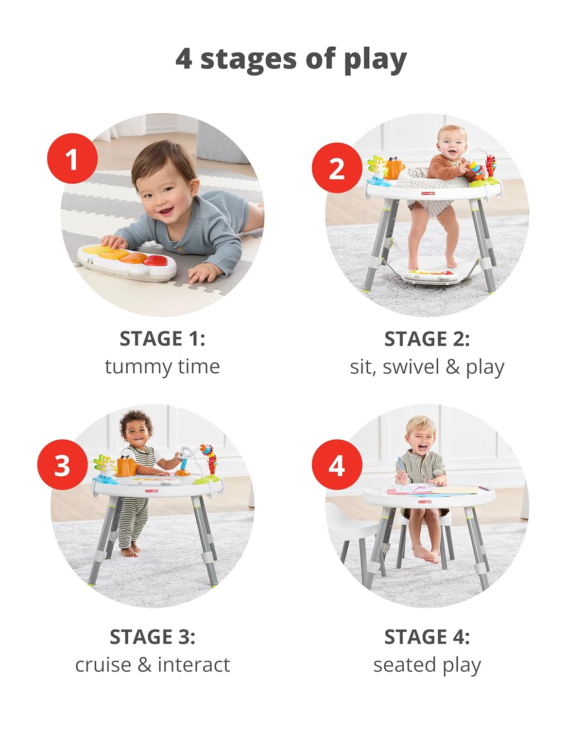Skip Hop Baby Activity Center: Interactive Play Center with 3-Stage Gr