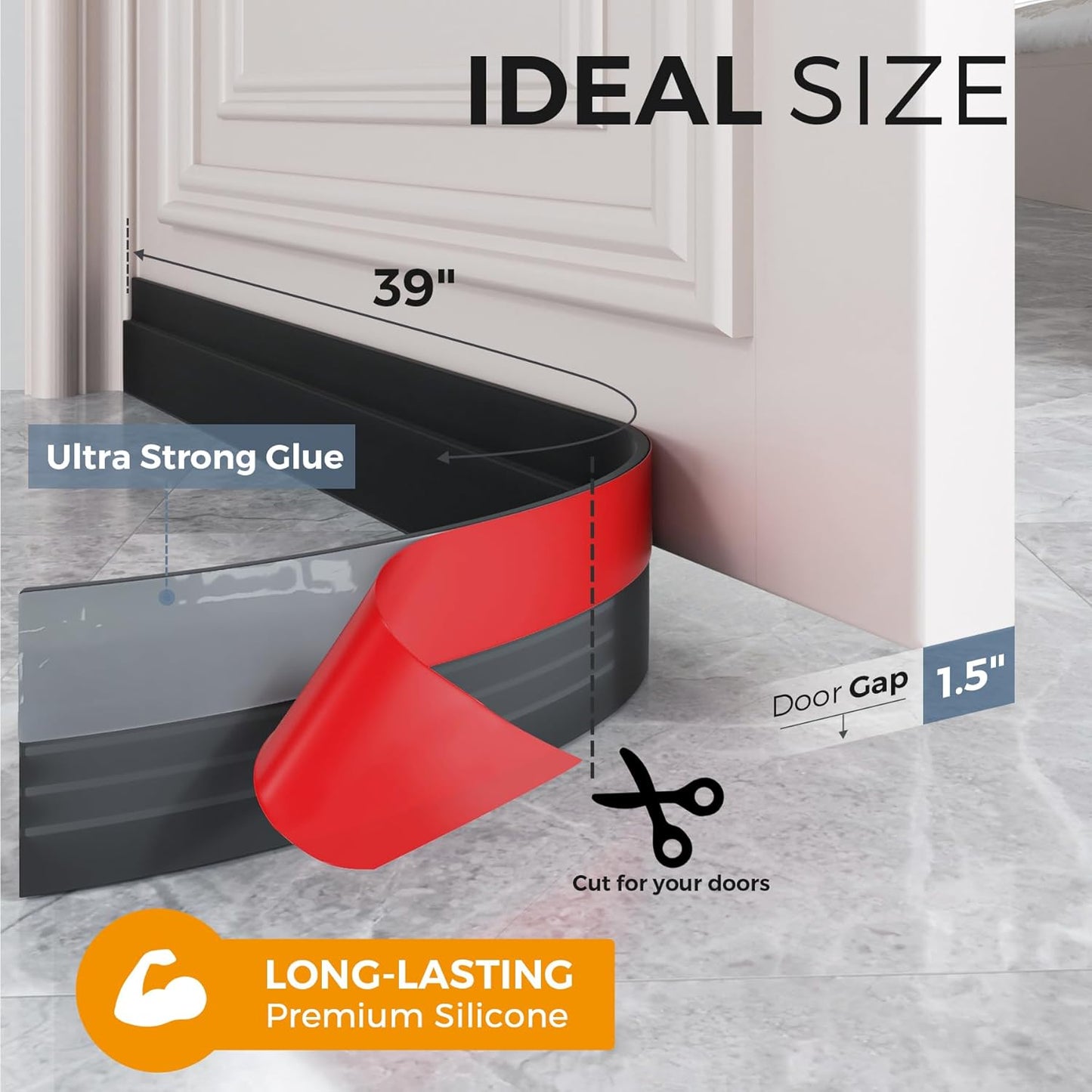 GroTheory 2 Pack Under Door Draft Stopper, Home Improvement, Weather S