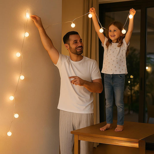 Outdoor Garden Lights Hooks 25-Pcs: Waterproof UV-Resistant Light Clips with Adhesive Strips for Spring Summer Wedding Party String Lights - No Damage, Tools-Free Sticky Clip for Holiday Patio Decor
