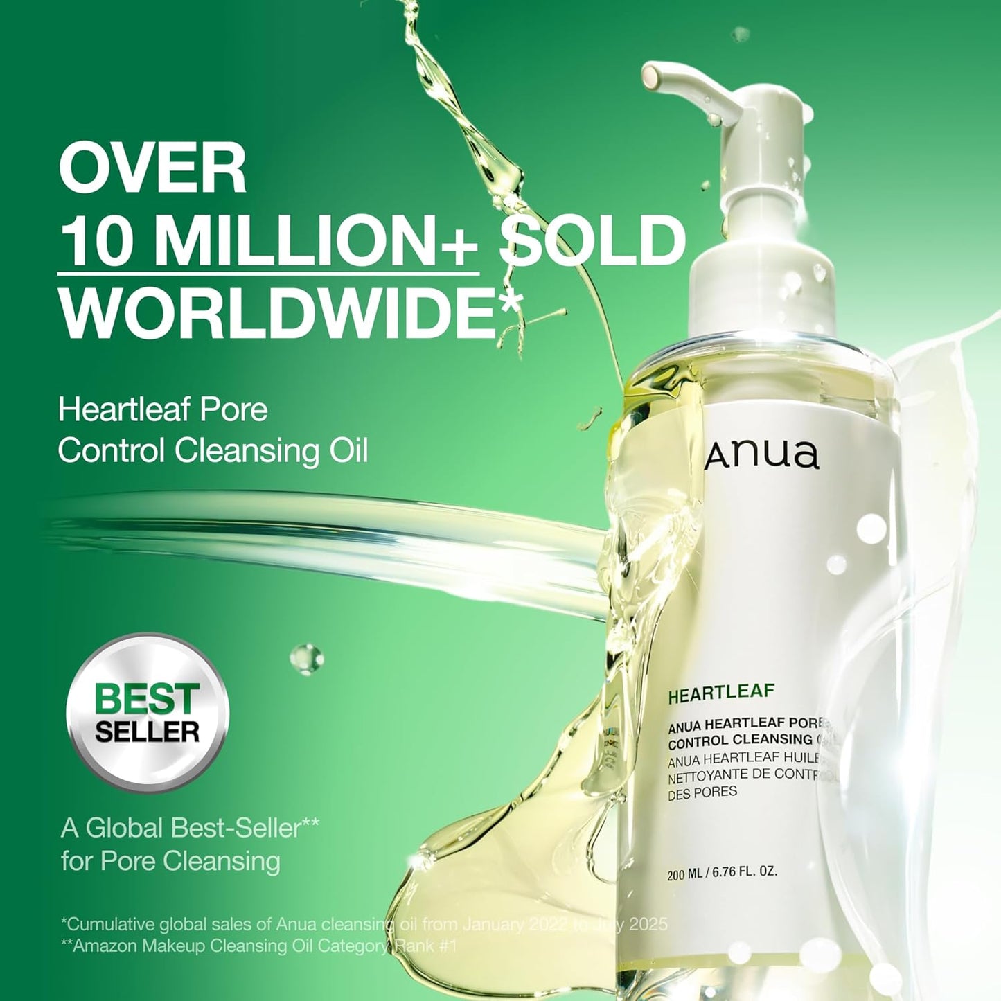 Anua Heartleaf Pore Control Cleansing Oil, Pore Cleanser, Sebum Care, 