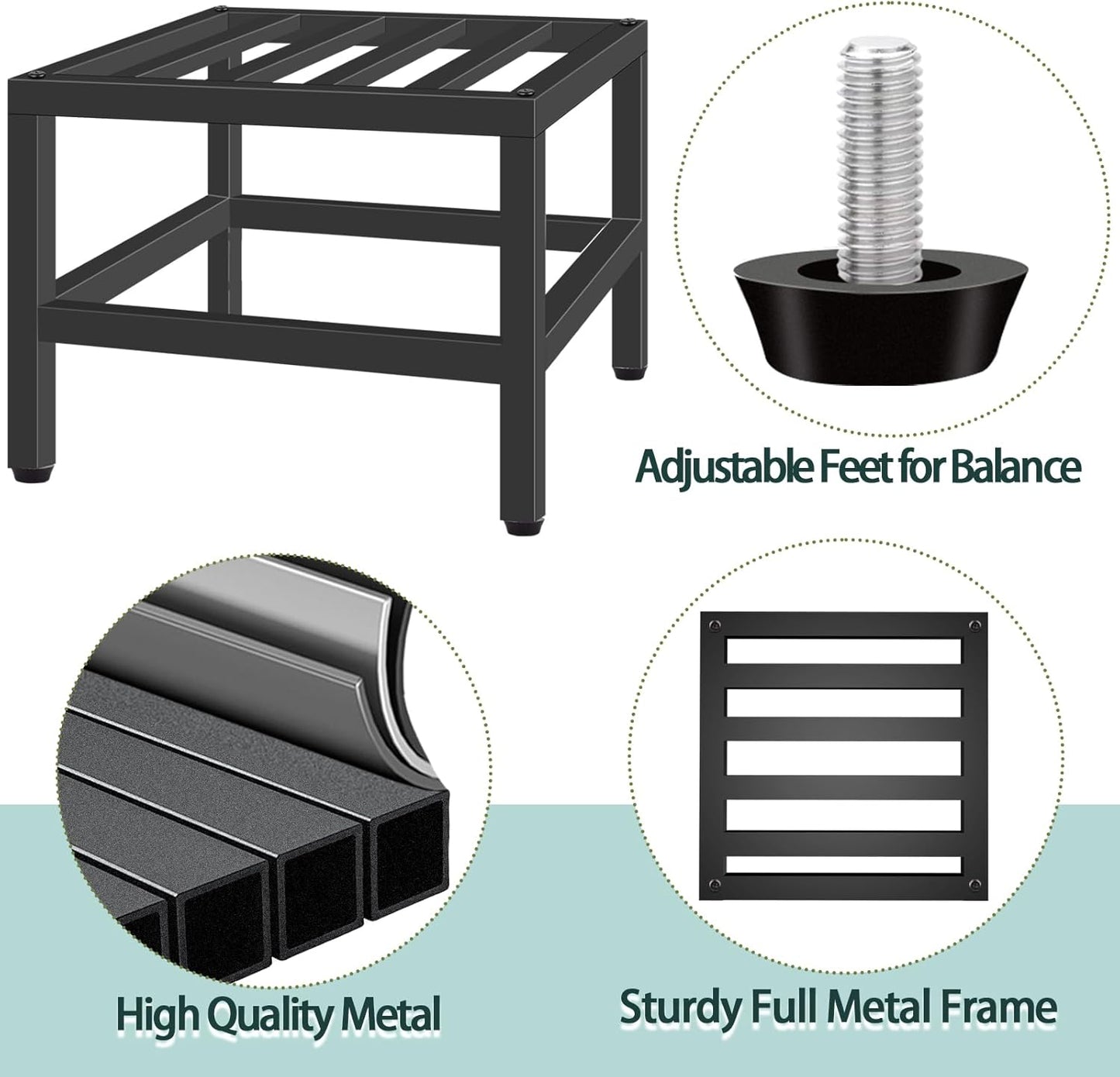 Plant Stand Indoor Outdoor, 2 Pcs Heavy Duty Plant Stands Metal Pedest