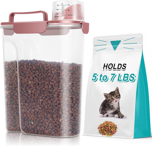 TBMax Portable Dog Food Storage Container 5 to 7 Lbs, Airtight Cat Foo