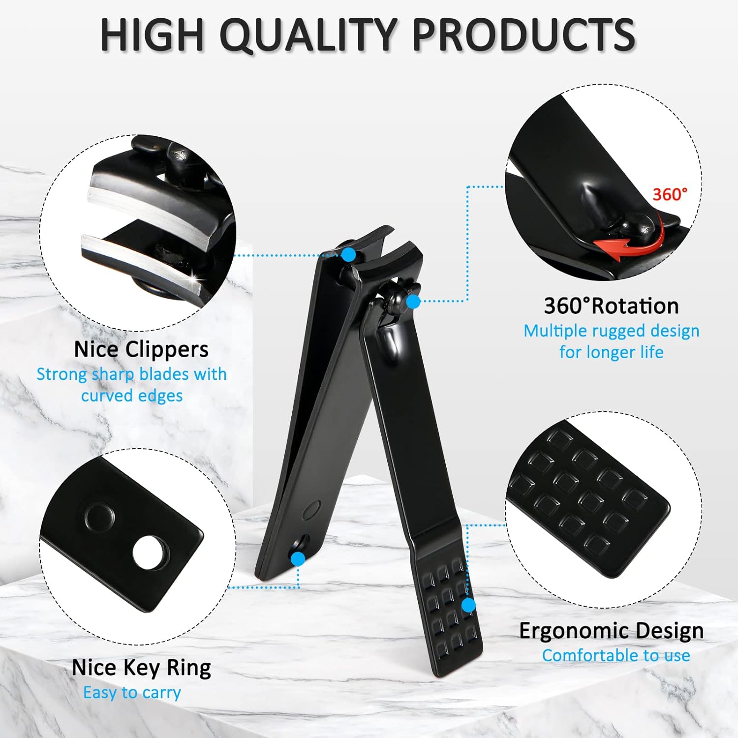 Manicure Set Professional Nail Clipper Kit-26 Pieces Stainless Steel M