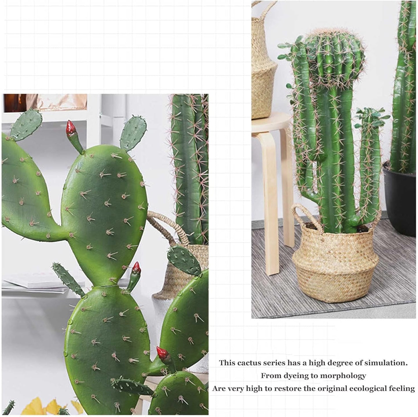 Faux Plants Outdoor Beautiful Fake Plant Tall Fake Cactus Plants in Ce