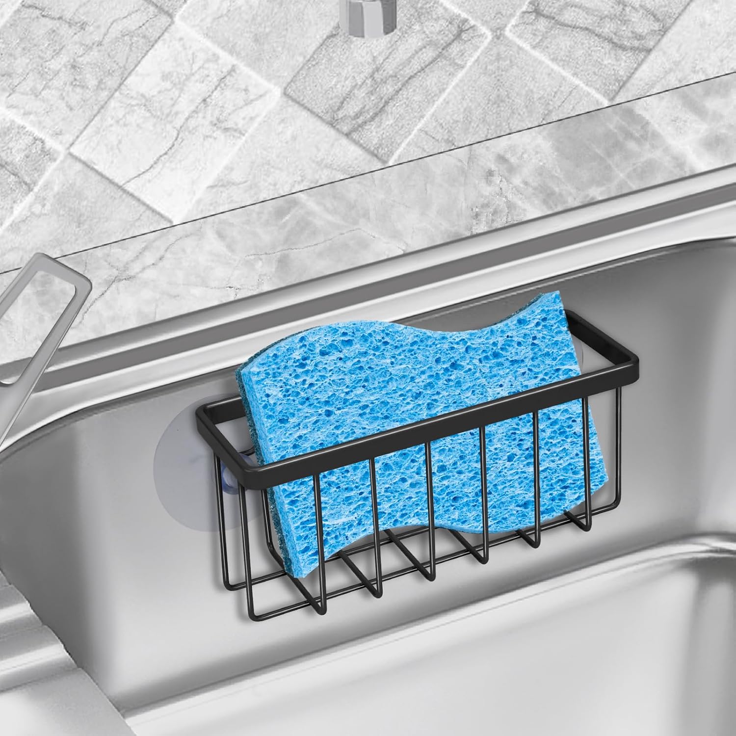 Sponge Holder for Kitchen Sink Suction,Kitchen Sink Sponge Holder,Sink