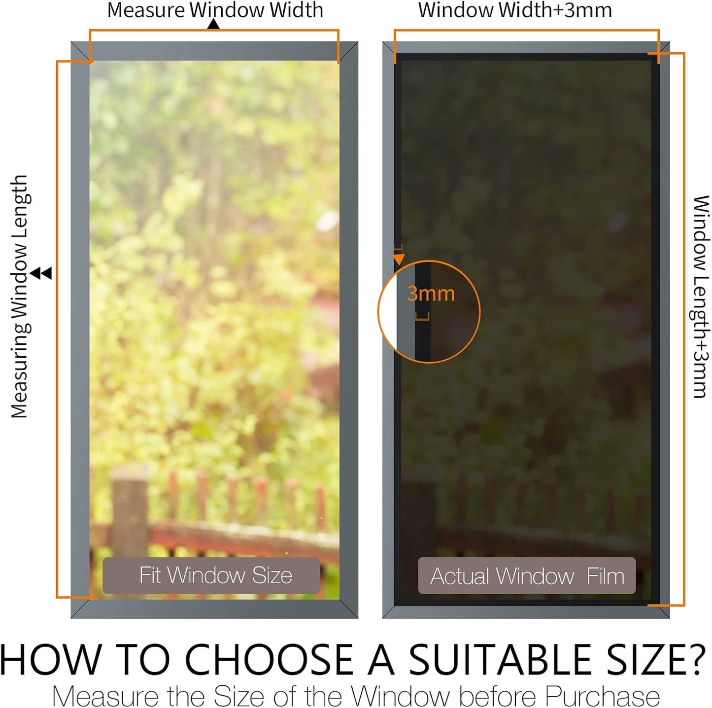 STATINT Privacy Window Film One Way Mirror Glass Tint Heat Control Sun UV Blocking Sliding Door Tinting Reflective Static Cling for Home, Black-Silver, 17.5 Inch X 6.5 Feet
