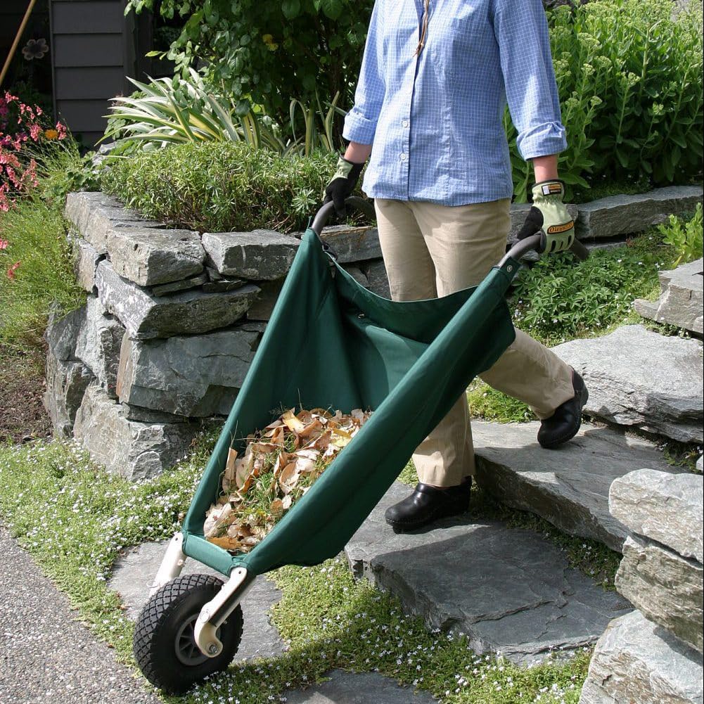 Allsop WheelEasy LE - Foldable Garden Cart (Wheelbarrow) with Easy Gri