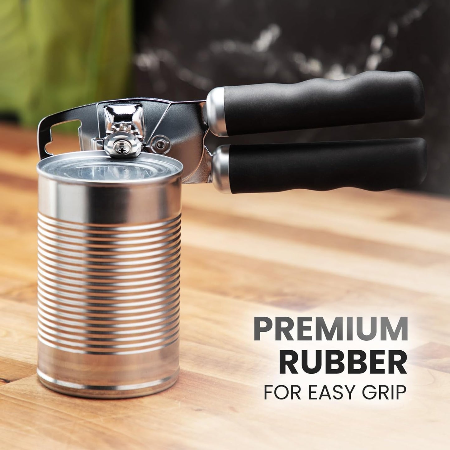 Zulay Kitchen Heavy Duty Stainless Steel Can Opener Manual with Bottle