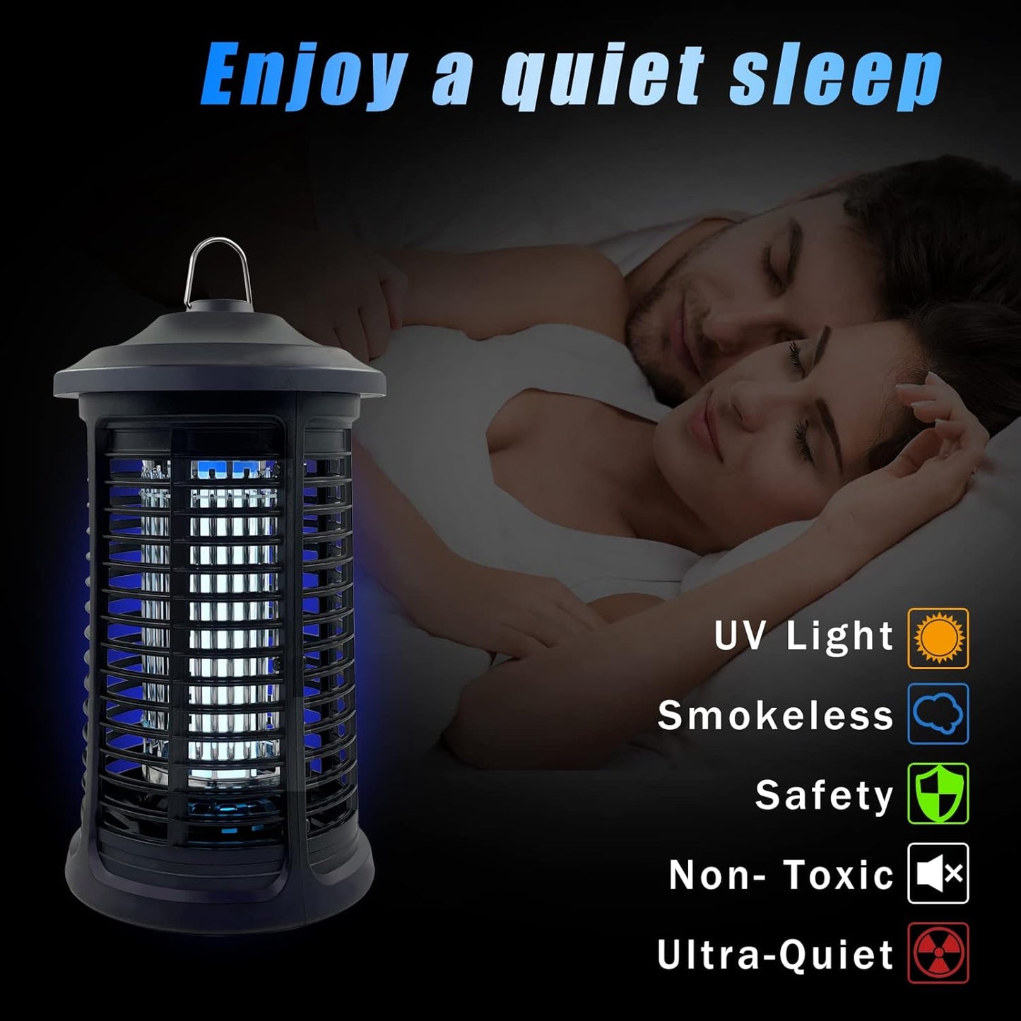 Electric Bug Zapper Indoor/Outdoor, 4200V High Powered Mosquito Zapper