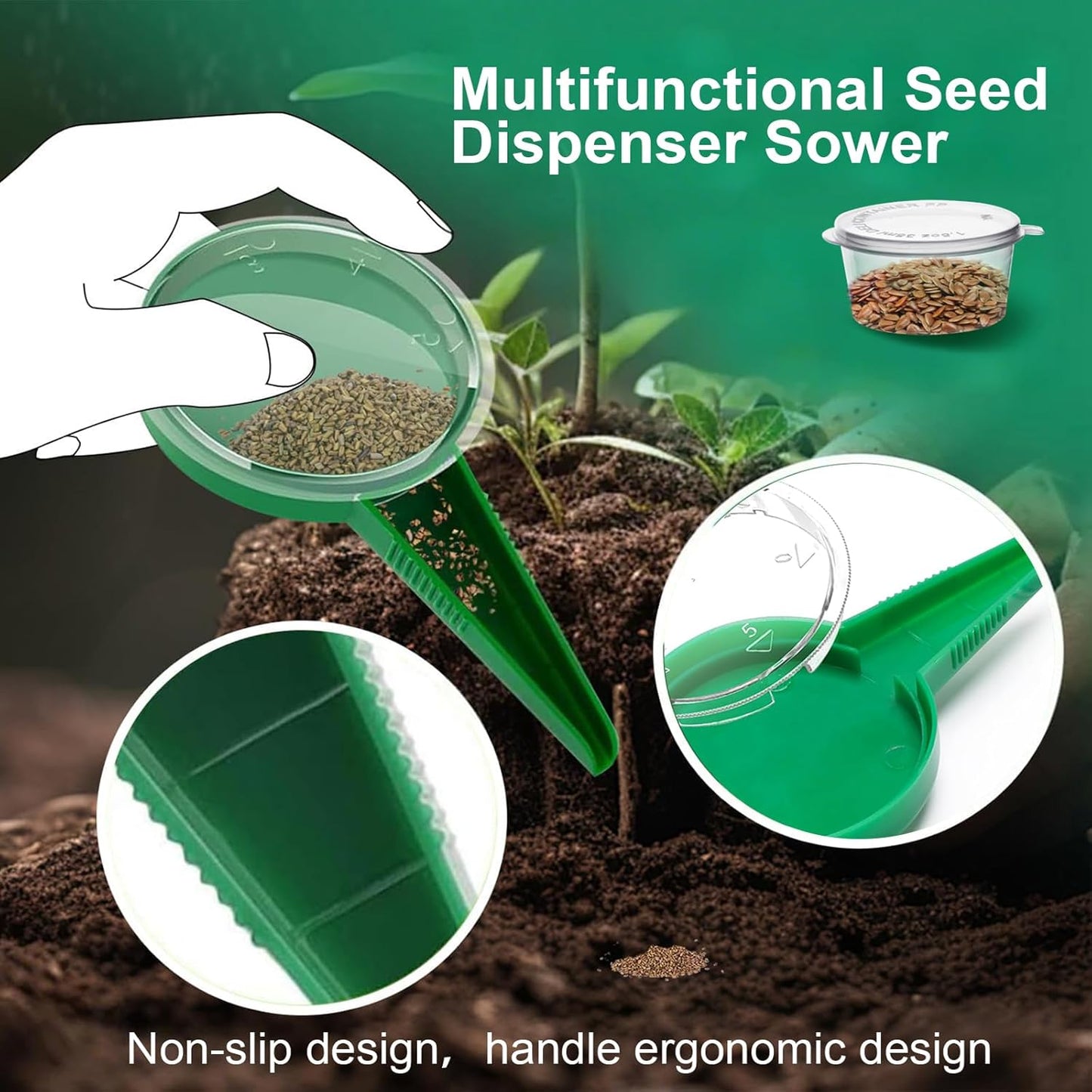 Seed Spreader 12PCS Sowing Seeds Dispenser Set Mini Seed Dispenser for