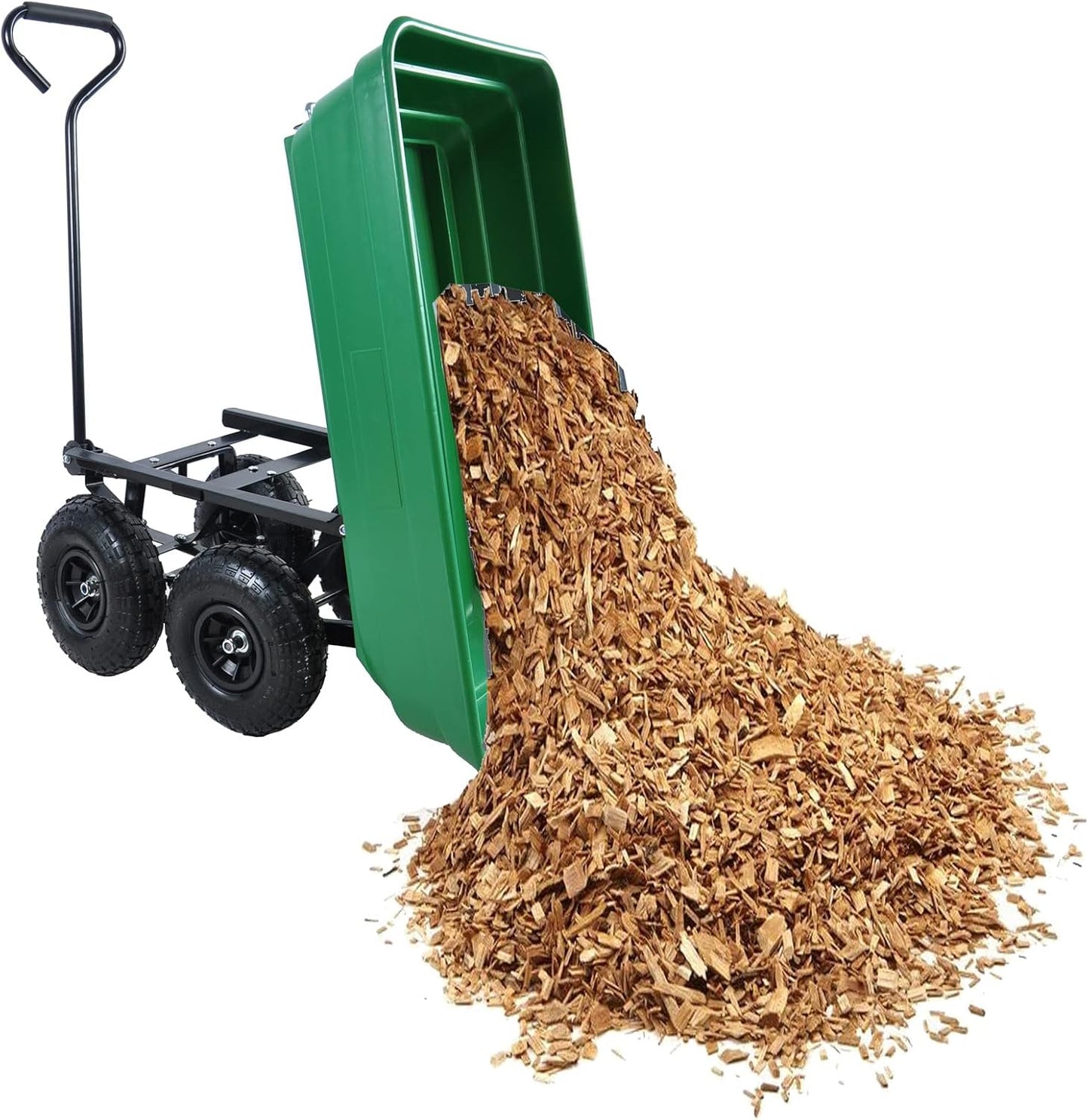 Garden Cart Outdoor Utility Wagon with Solid Wheels Beach Wagon,All Te
