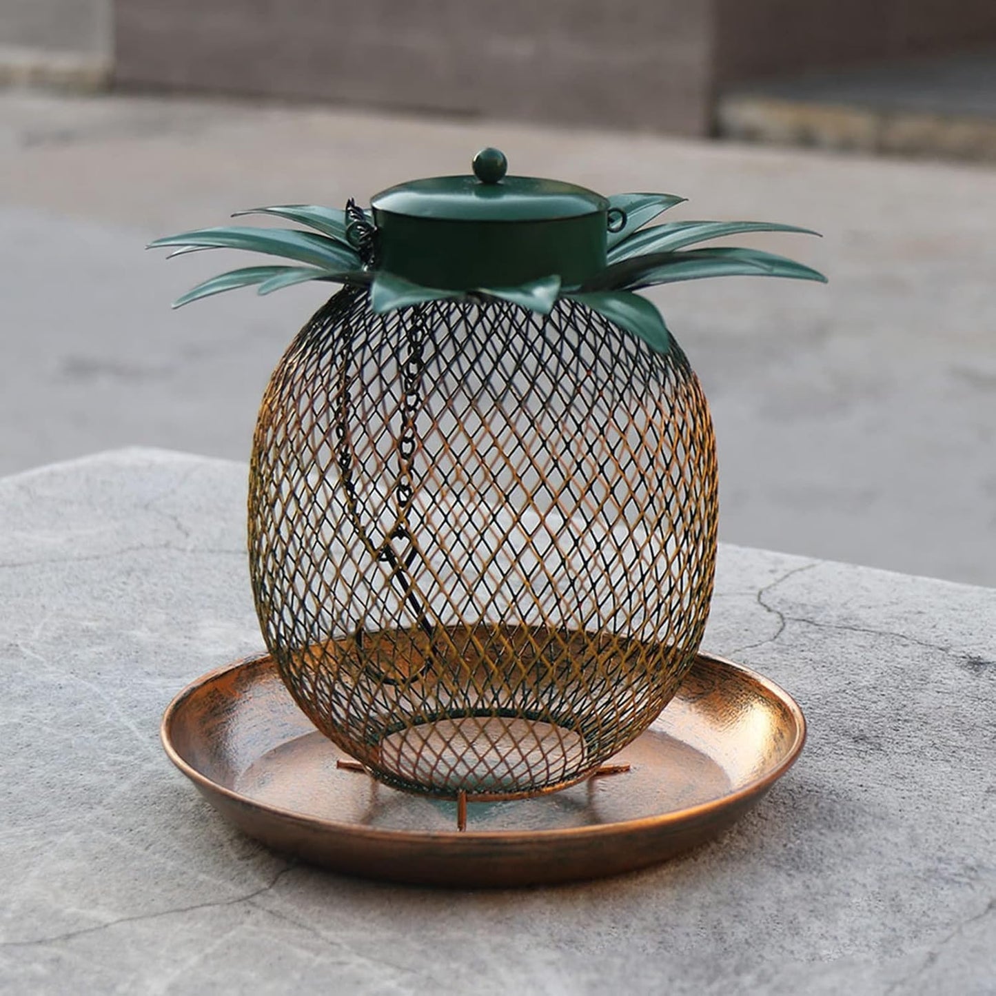 Wild Bird Feeder Squirrel Hanging Pineapple Hummingbird Feeder for Out