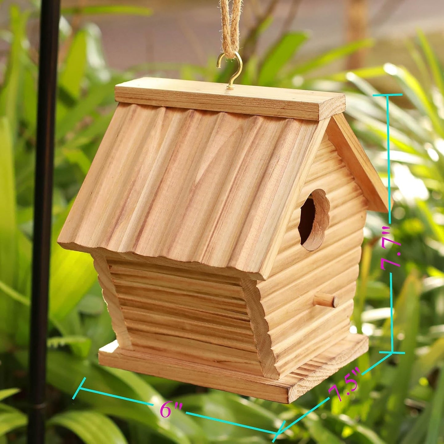 STARSWR Bird House Outside Clearance,Outdoor Birdhouse for Bluebird Fi
