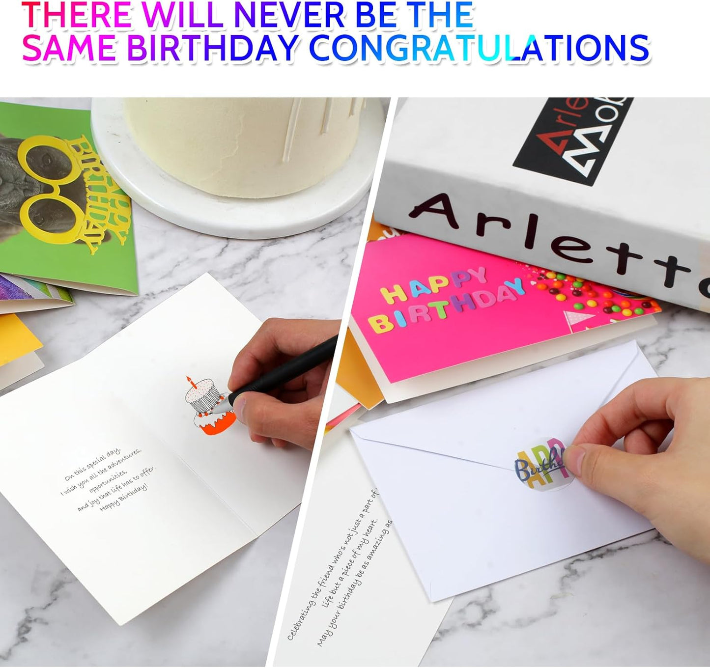 Joyberg 32 PCS Happy Birthday Cards Bulk with Envelopes, 4x6 Assorted Birthday Cards