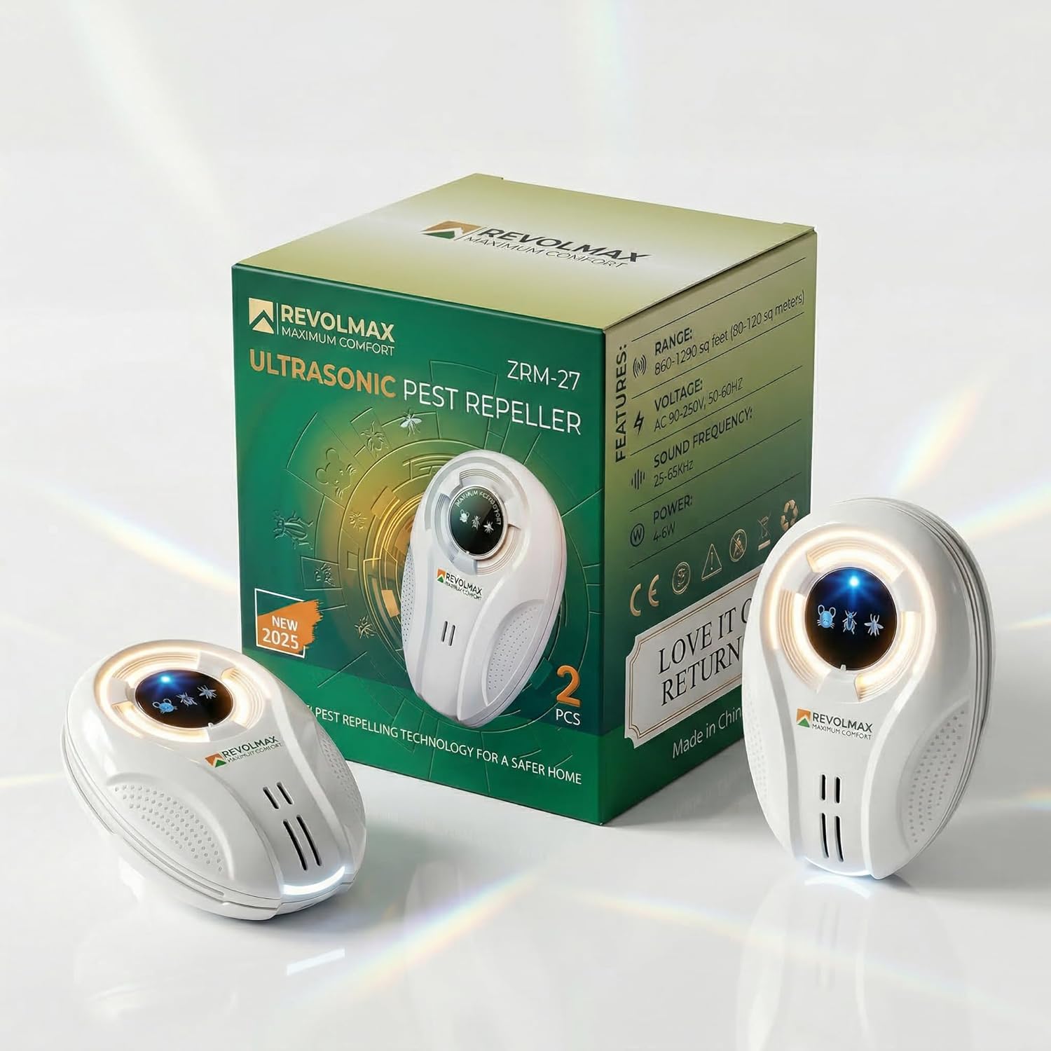 ZRM-27, Ultrasonic Pest Control Repeller - Electronic & Ultrasound, In