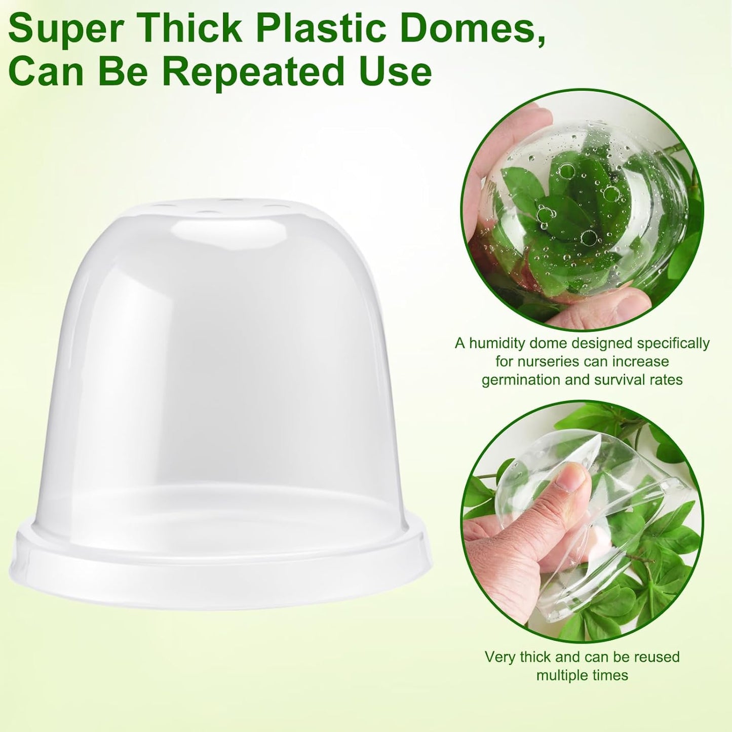 36 Set 3.15 Inch Peat Pots Plant Starters for Seedling with Humidity D