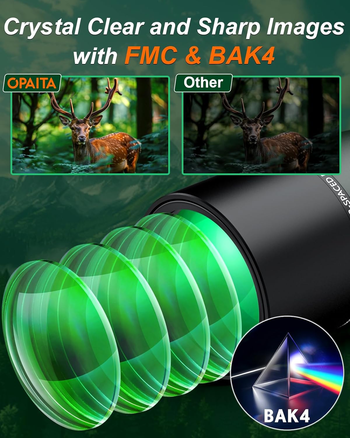 25-75X80 Spotting Scope for Shooting Hunting - Spotter Scopes with Tripod Phone Adapter Waterproof HD Scope for Target Shooting Bird Watching - Gifts for Men