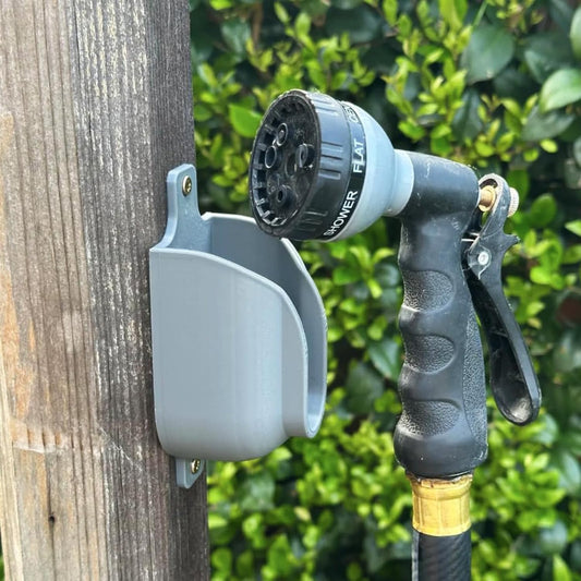 Wall Mounted Hose Nozzle Holder For Outdoor Sprayers Printed Organiser