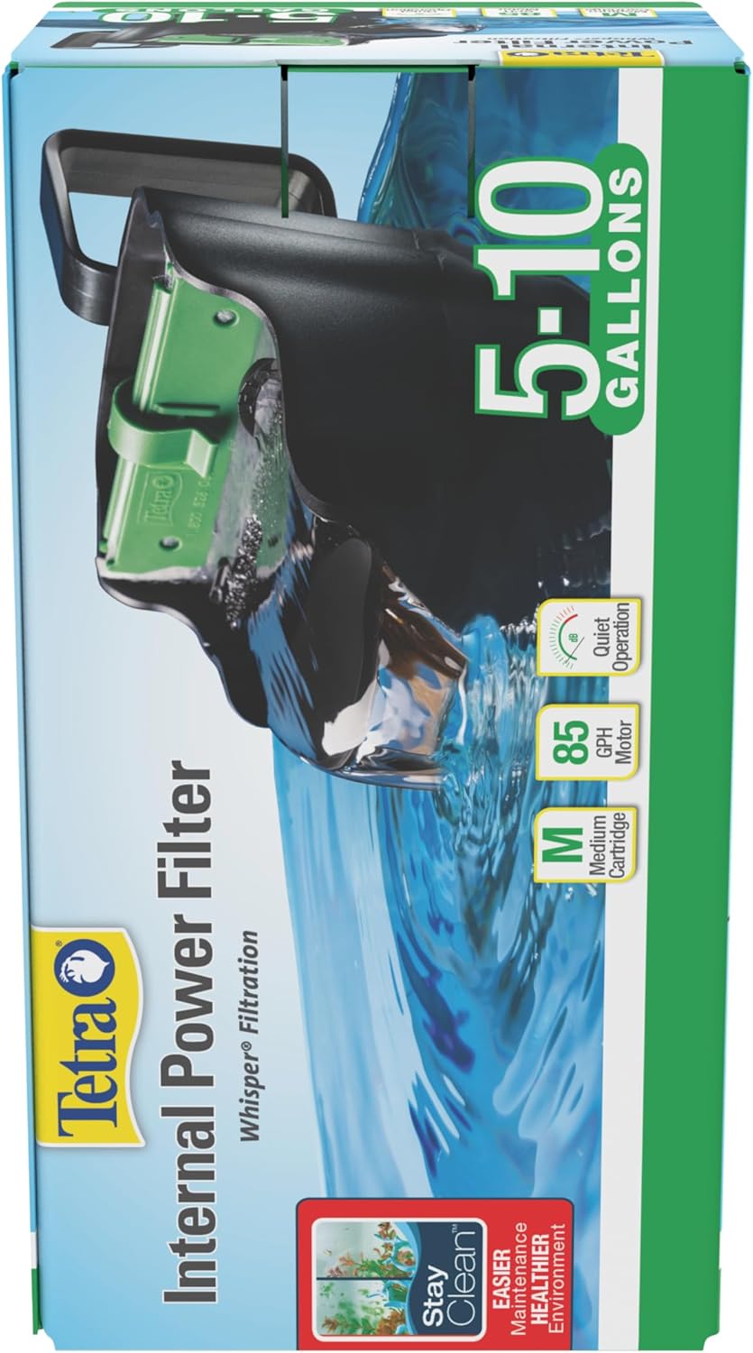 Tetra Whisper Internal Power Filter 5 To 10 Gallons, For aquariums, In