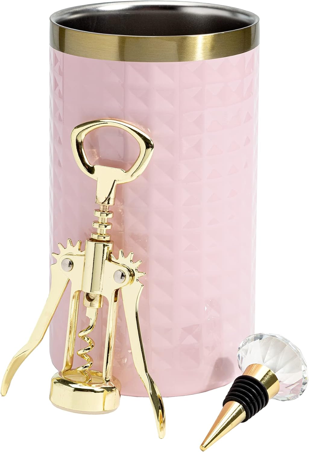 Paris Hilton Wine Bottle Chiller Set, Insulated Double Wall Chiller, G