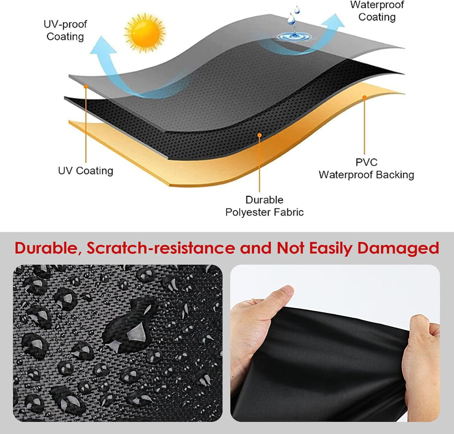 Wagon Cart Cover for Collapsible Wagon Carts, Portable Folding Wagons Protective Cover, Shopping Cart Covers - 20" L×7" W×28" H, Black