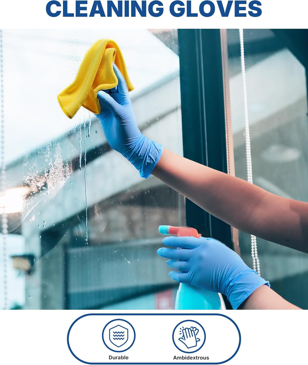 Schneider Vinyl Synthetic Exam Gloves, 4 Mil, Latex Free Disposable Gl