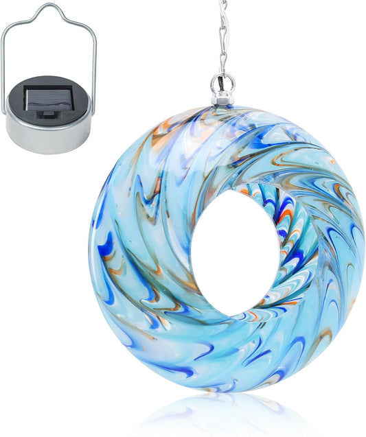VCUTEKA Bird Feeder Solar Fly Through Bird Feeders for Outside Hanging