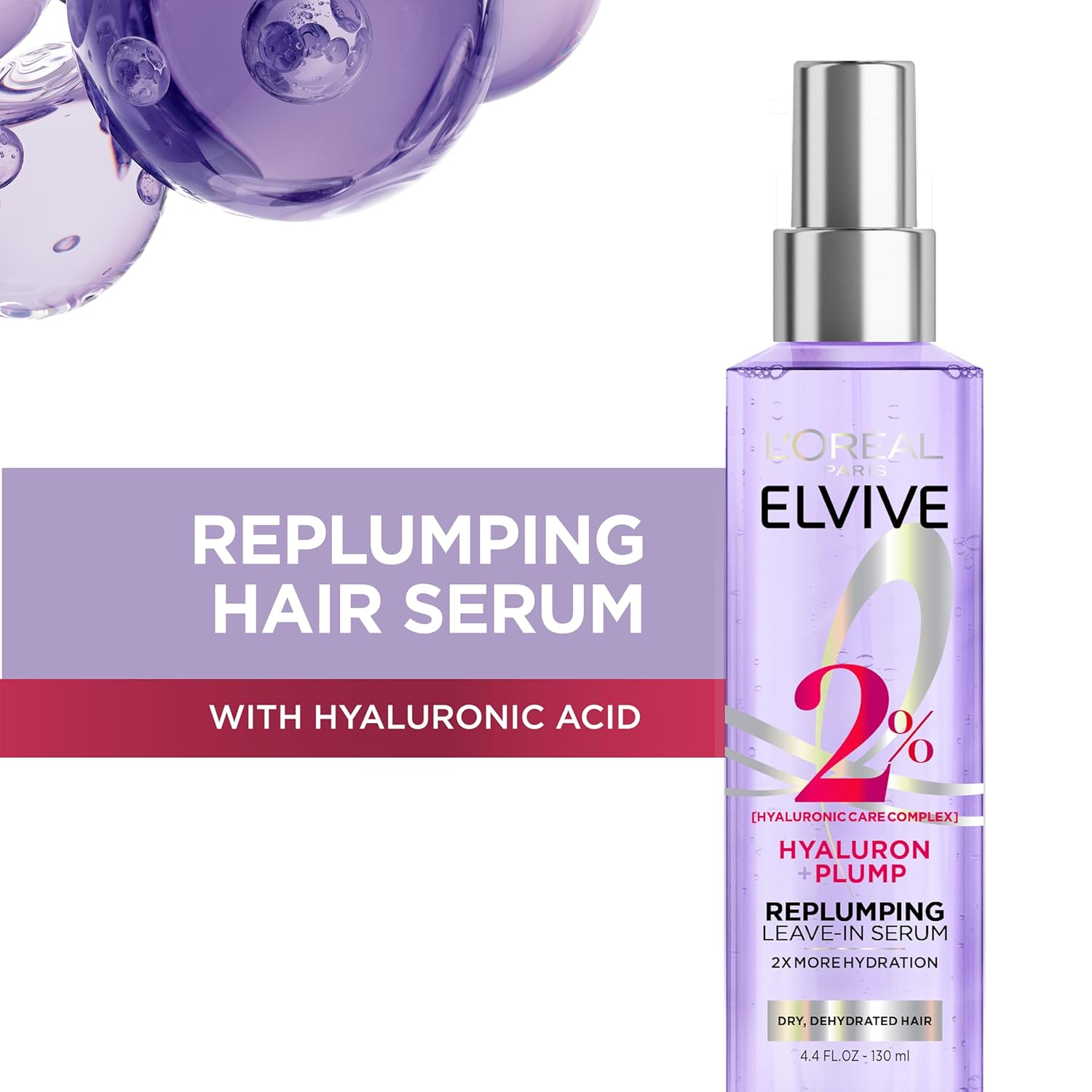 L'Oreal Paris Elvive Hyaluron Plump Moisture Plump Hair Serum for Dehy