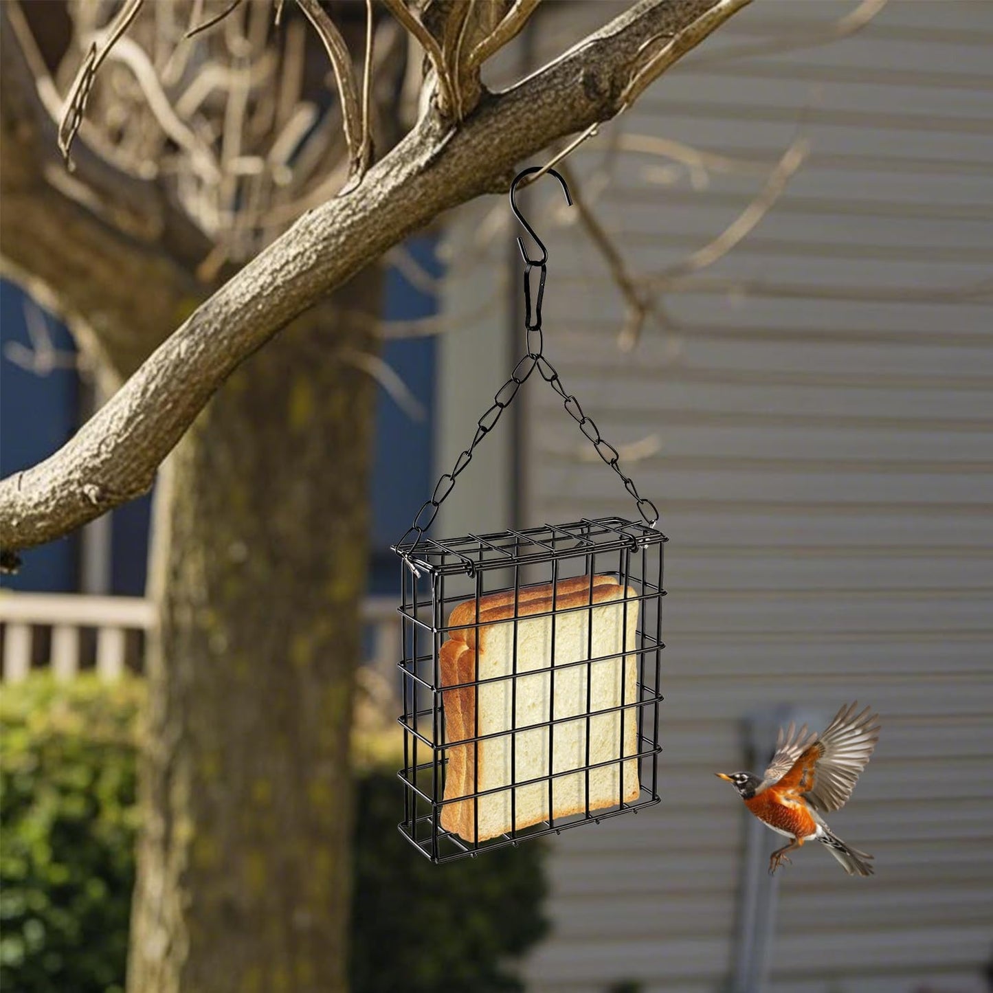 Two of Durable Outdoor Garden Yard Patio Suet Bird Parrot Easy Open Re