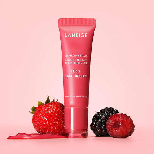 LANEIGE Lip Glowy Balm: Sheer Tinted Lip Moisturizer with Shea Butter,