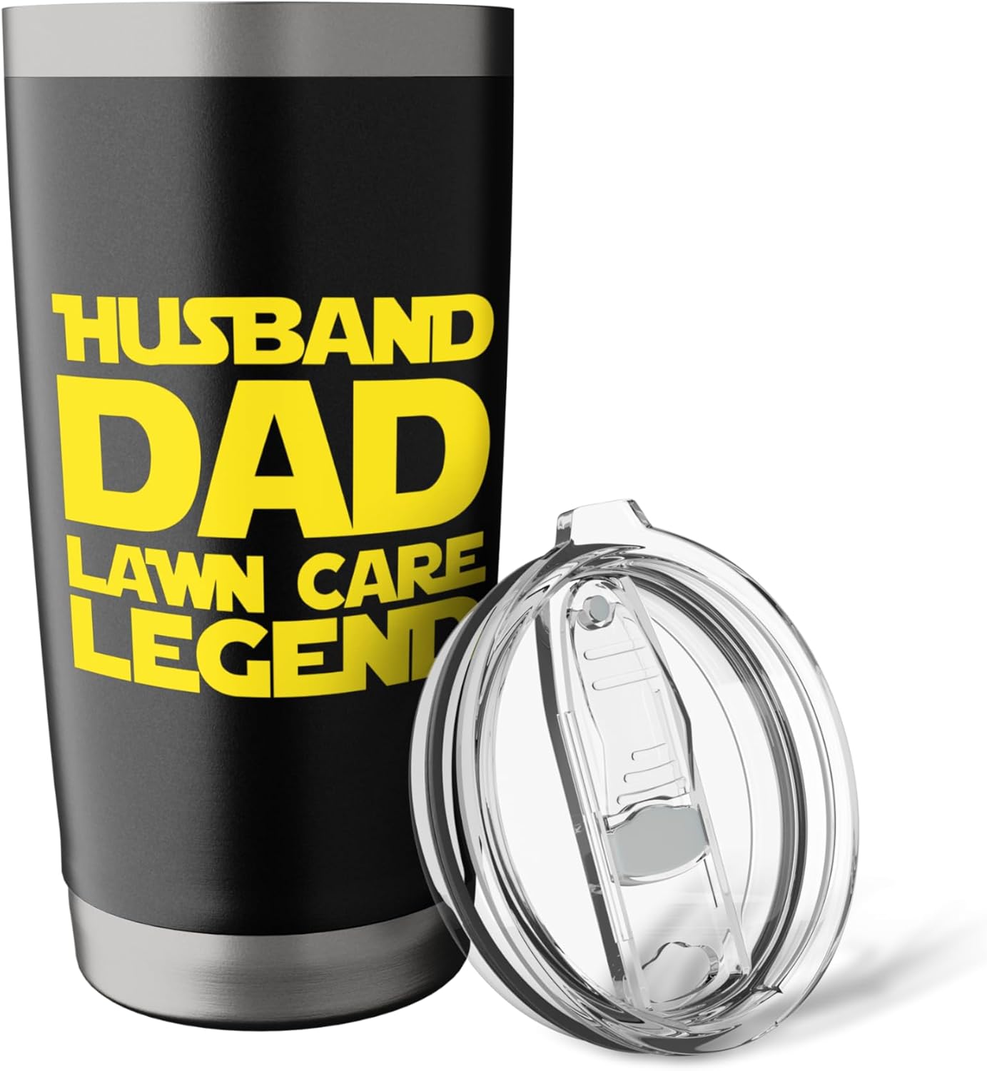 Fathers Day Birthday Mowing - Husband Dad Lawn Care Legend Stainless Steel Insulated Tumbler