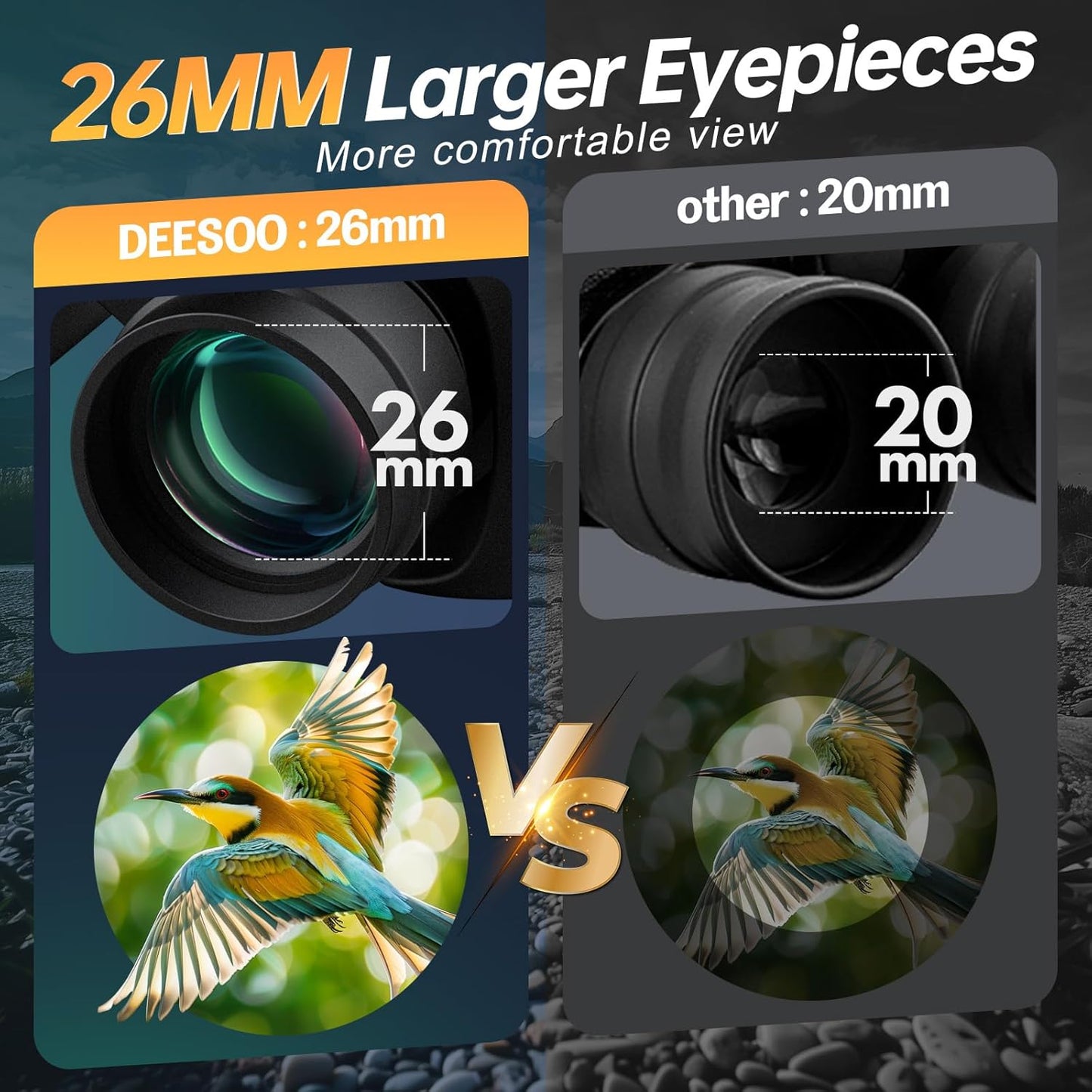 20x52 Binoculars for Adults High Powered - HD Large View Binoculars wi